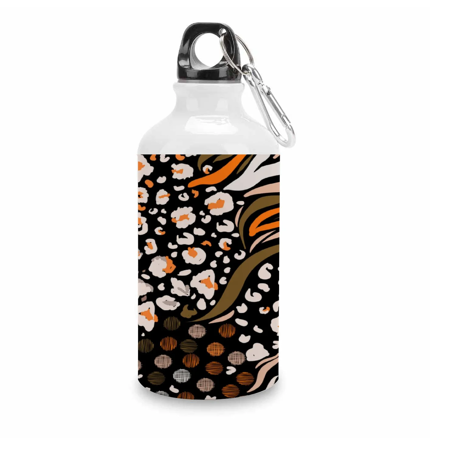 SKYSONIC 400ml Sport Aluminum Water Bottle,Mix Animal Skin,Sport Multipack Leak Proof Easy Carry Travel Bottle with Twist Cap for Gym Hiking Camping Running Bike Outdoor