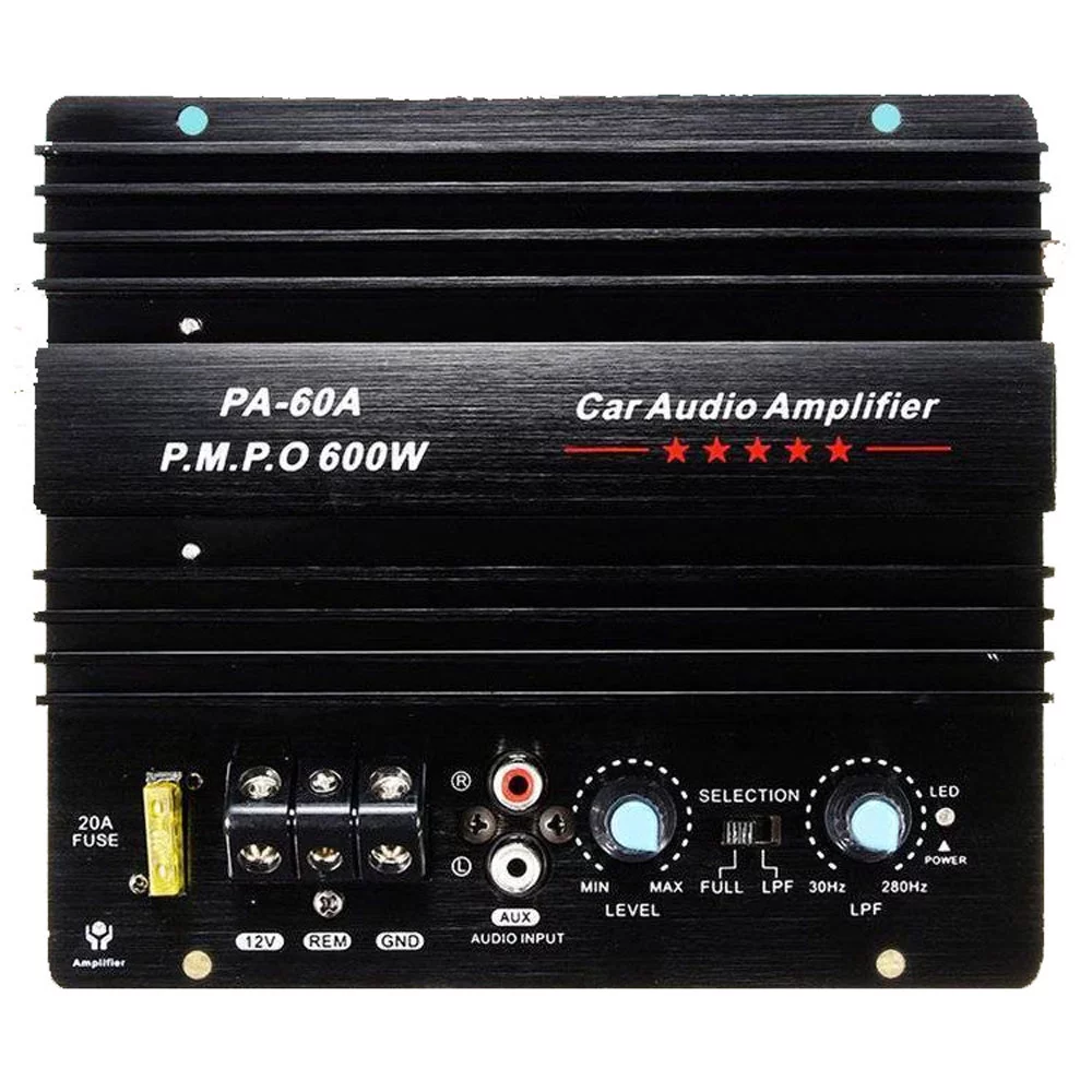 GoolRC 600W Car Subwoofer High Power Board Single Channel Audio Amp. 12.0V