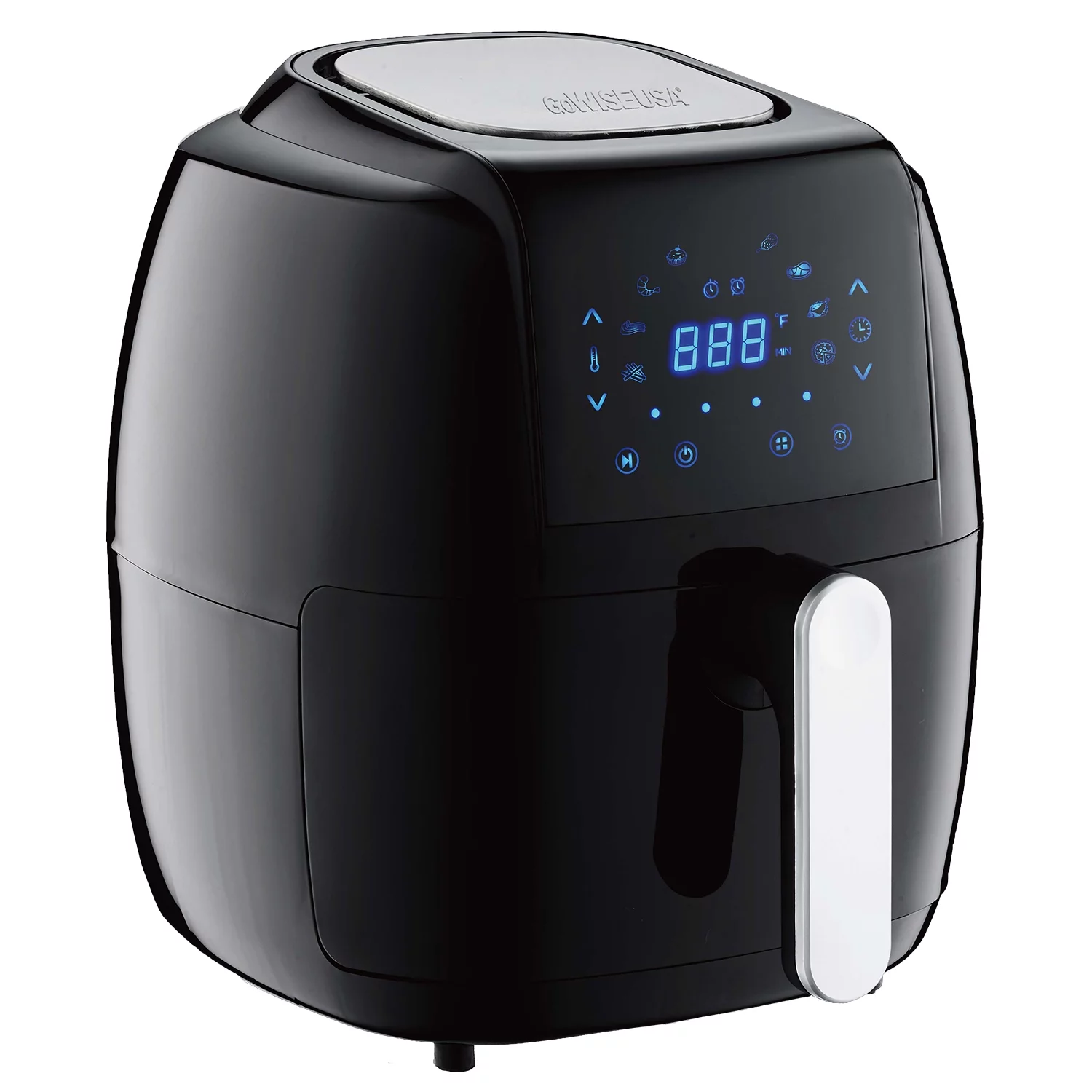 GoWISE GW22921 5 Quart 1700 Watts 8-in-1 Programmable Digital Air Fryer, Black