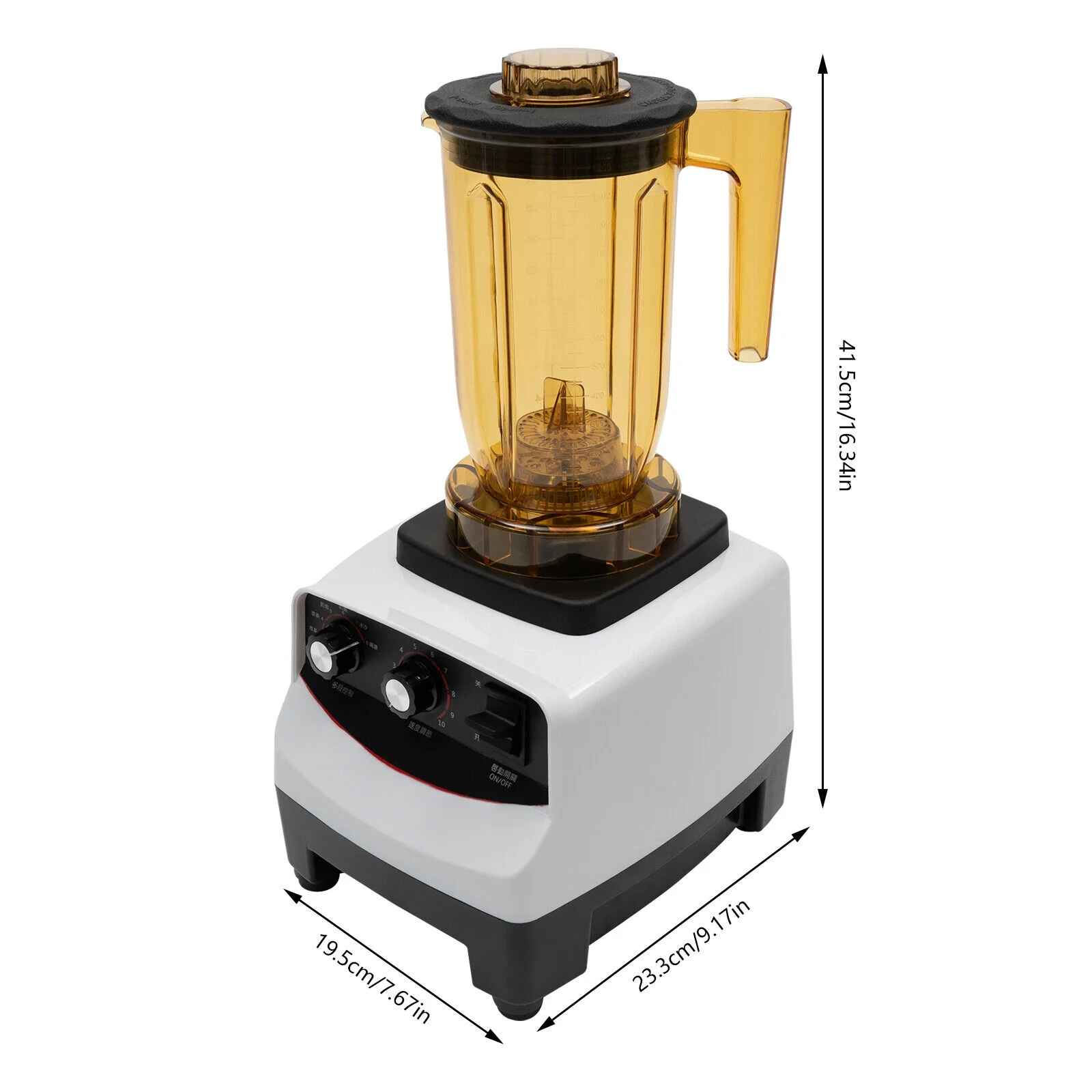 Miumaeov Tea Brewing Machine with Pure Copper Motor and Adjustable Speed Bubble Tea Machine Multi-fuction Food Blender with 4 Cups 1800W 30000r/min