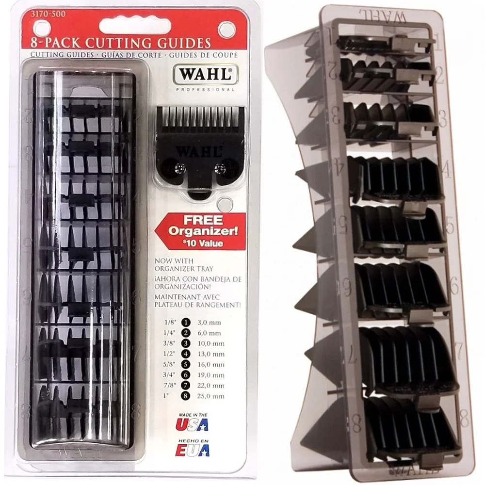 Wahl Power Station Multi-Charge #3023291 with 8 Pk Cutting Guide 3170-500 and Neck Duster