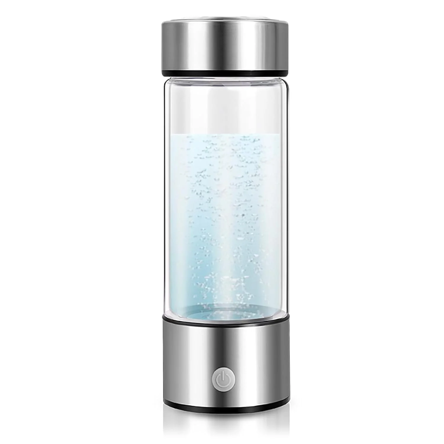 Hydrogen Water Bottle with PEM SPE Technology - Essentials 2024 for Men Women - Hydrogen Water Ionizer Machine for Home Office Travel,Rechargeable Hydrogen Water Generator with Gift Box (Clear)