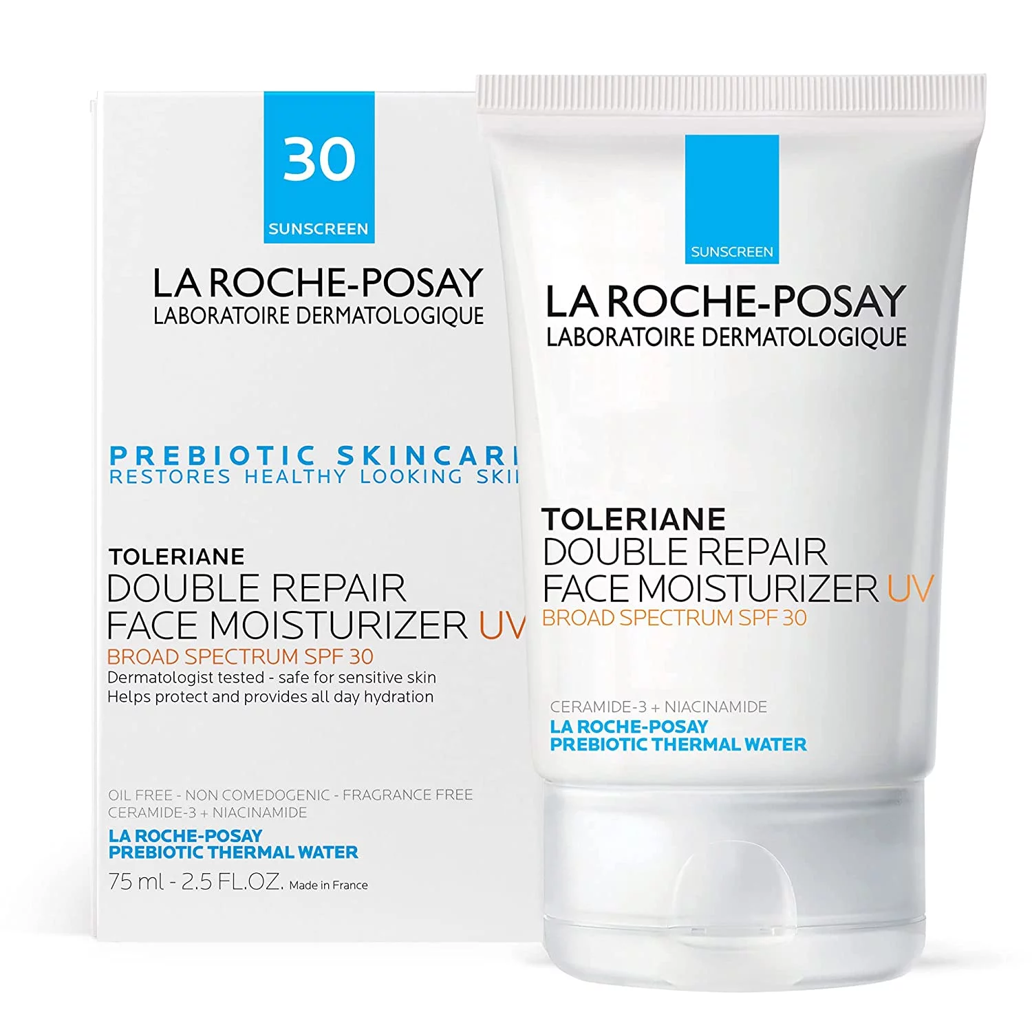 La Roche-Posay Toleriane Double Repair UV SPF Moisturizer for Face, Daily Facial Moisturizer with Sunscreen SPF 30