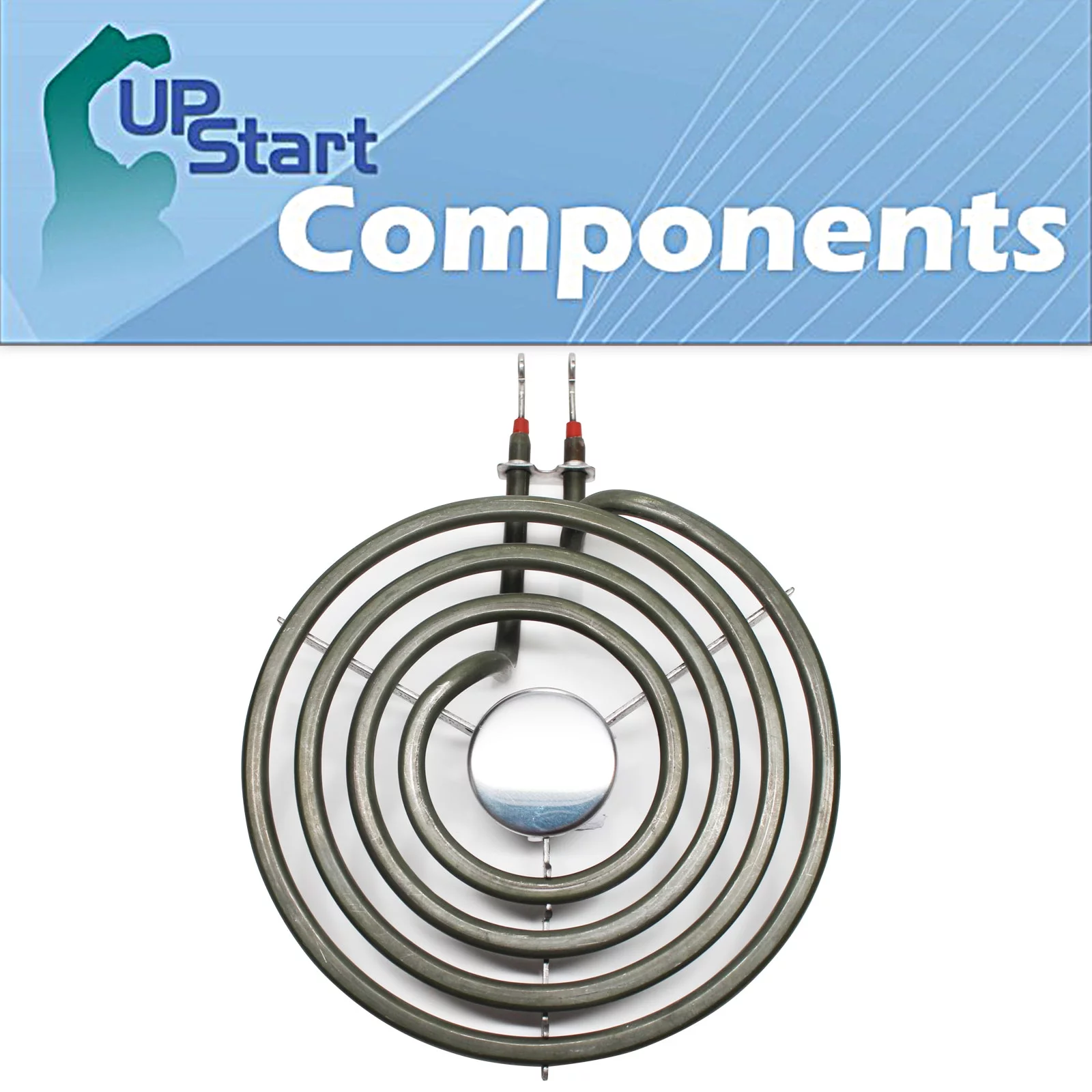 Replacement Whirlpool WFC110M0AW0 6 inch 4 Turns Surface Burner Element - Compatible Whirlpool 660532 Heating Element for Range, Stove & Cooktop