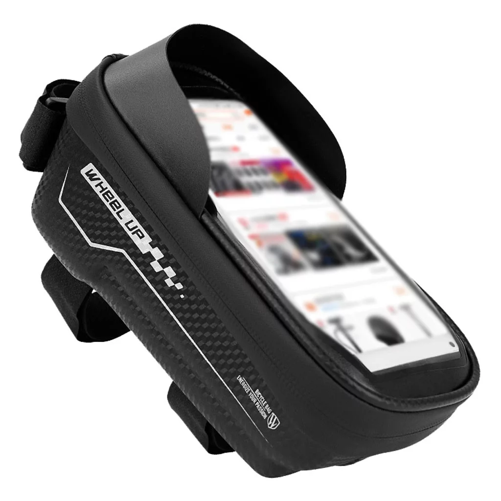 YOHOME Bike Front Frame Bag Waterproof EVA TPU Bike Bag Cellphone Below