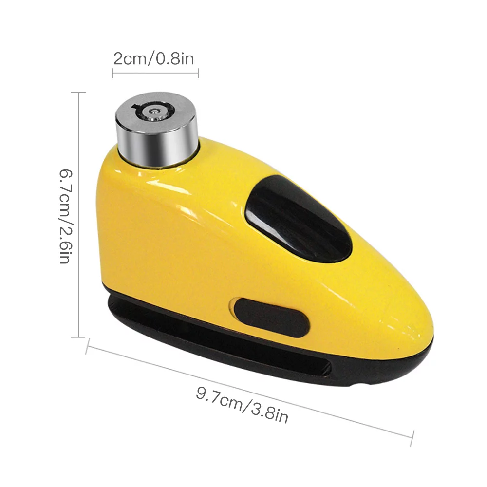 Nebublu Disc Brake Alarm Lock Waterproof - High-Security Wheel Disc Lock for Bicycles and Motorcycles - Protect Your Ride