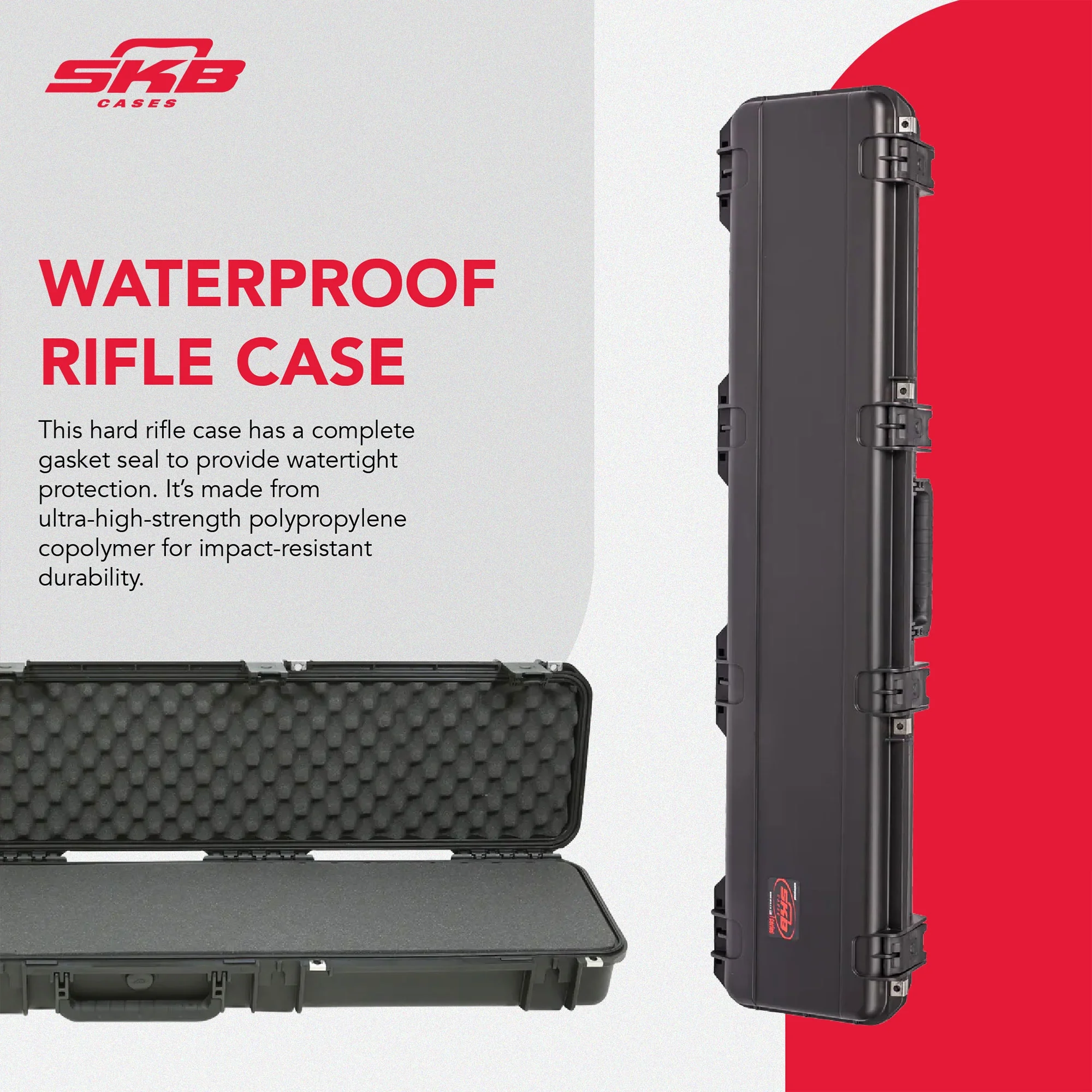SKB Cases 3I-4909-SR iSeries Single Hunting Rifle Case w/ Hard Plastic