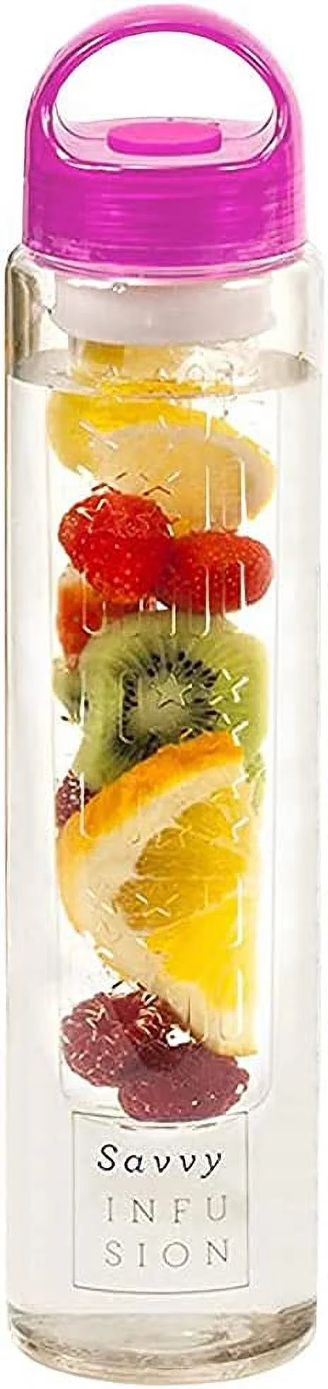 Infusion Fruit Infuser Water Bottle - BPA Free Insulated Water Bottle, Reusable Water Bottle with Fruit Infuser, Easy-to-Clean Gym Accessories for Women, Sports Water Bottle, Savvy Outdoors