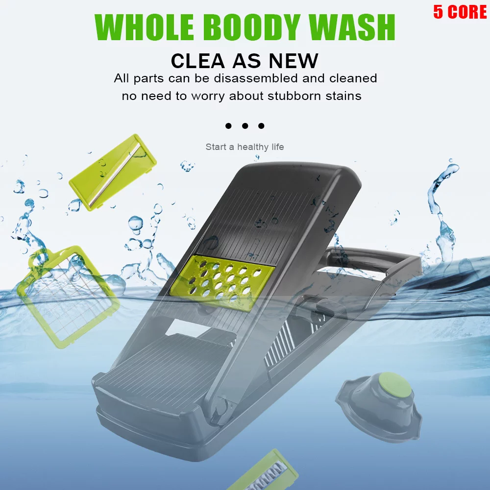 Vegetable Chopper 16 in 1 Set with Container Multifunctional Fruit Cutter Kitchen Food Slicer Dicer for Onion Potato Cucumber Carrot Processor