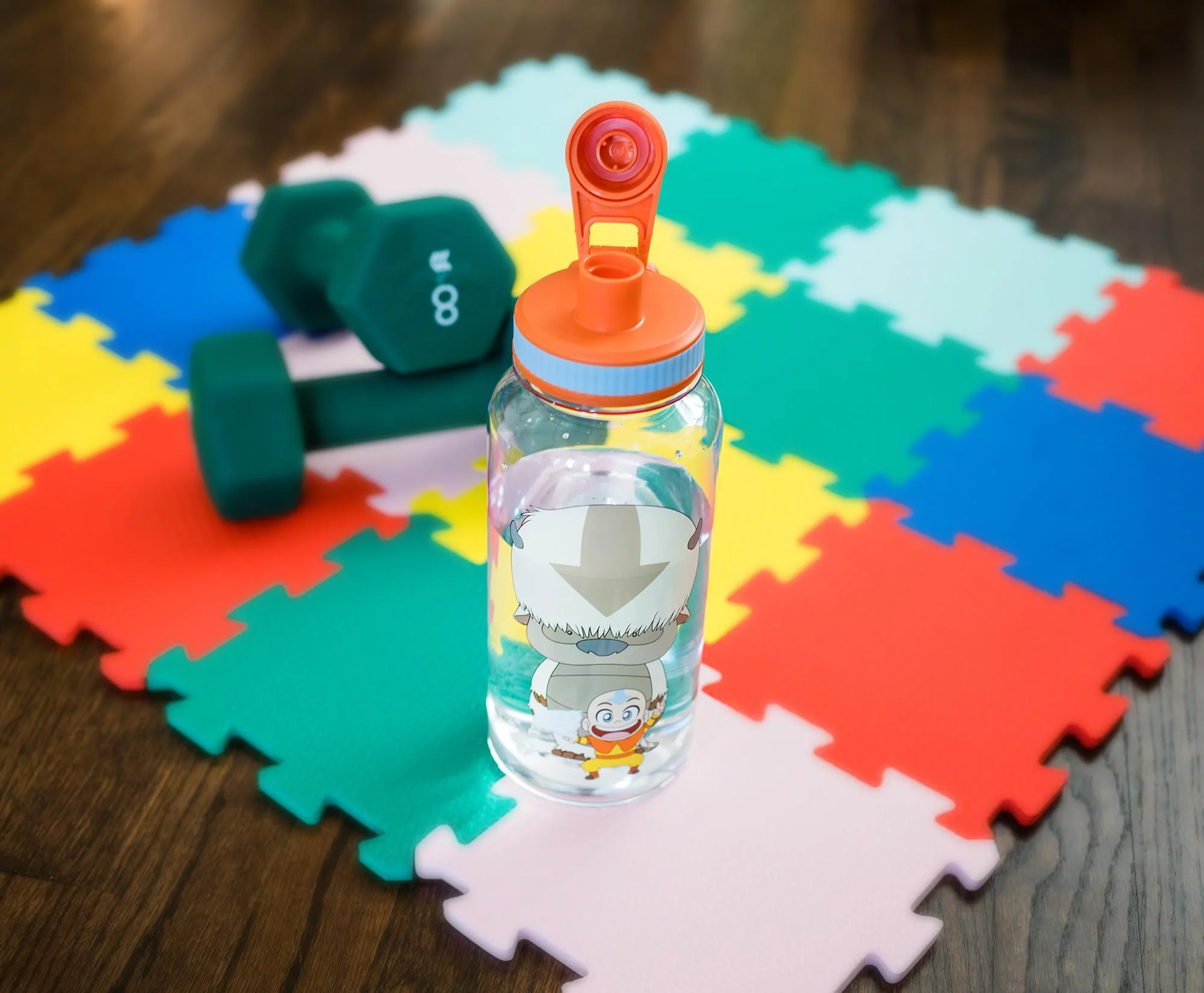 Anime & Manga 825656 32 oz Avatar - The Last Airbender Chibi Icons Water Bottle with Stickers