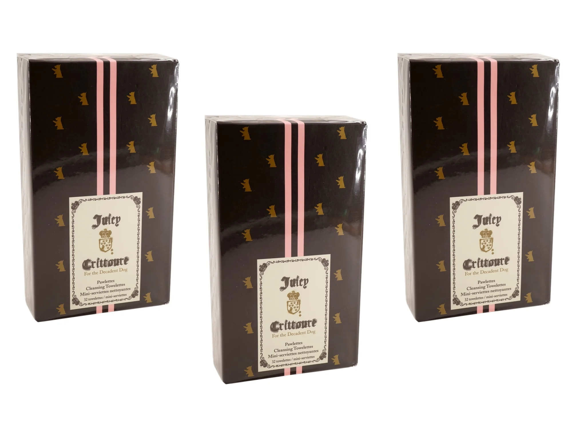 Pawletts Cleansing Towelettes Wipes  (3 pack, 32 ct each)   Dogs, Puppies Pets By Juicy Crittoure