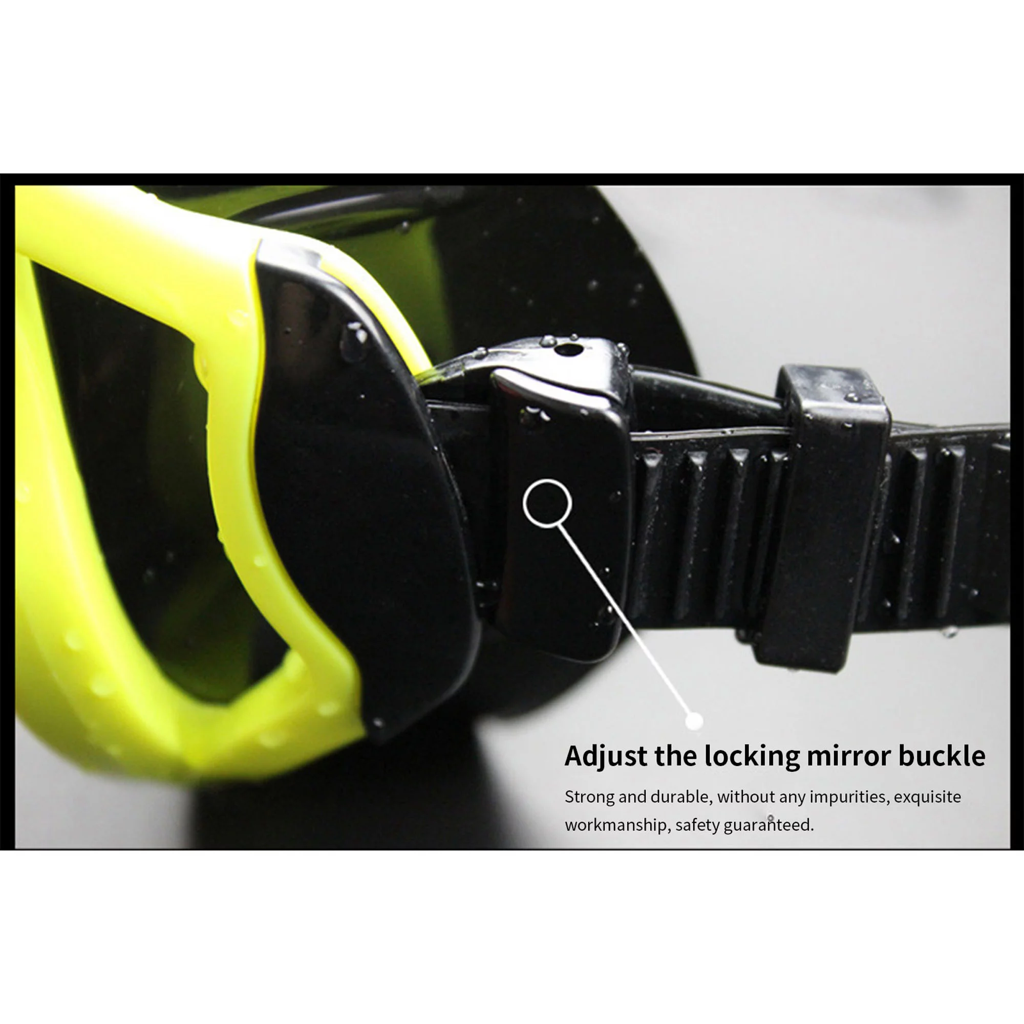 Binpure Silicone Diving Mask with Anti-drop Frame Anti-fog Lens Tool