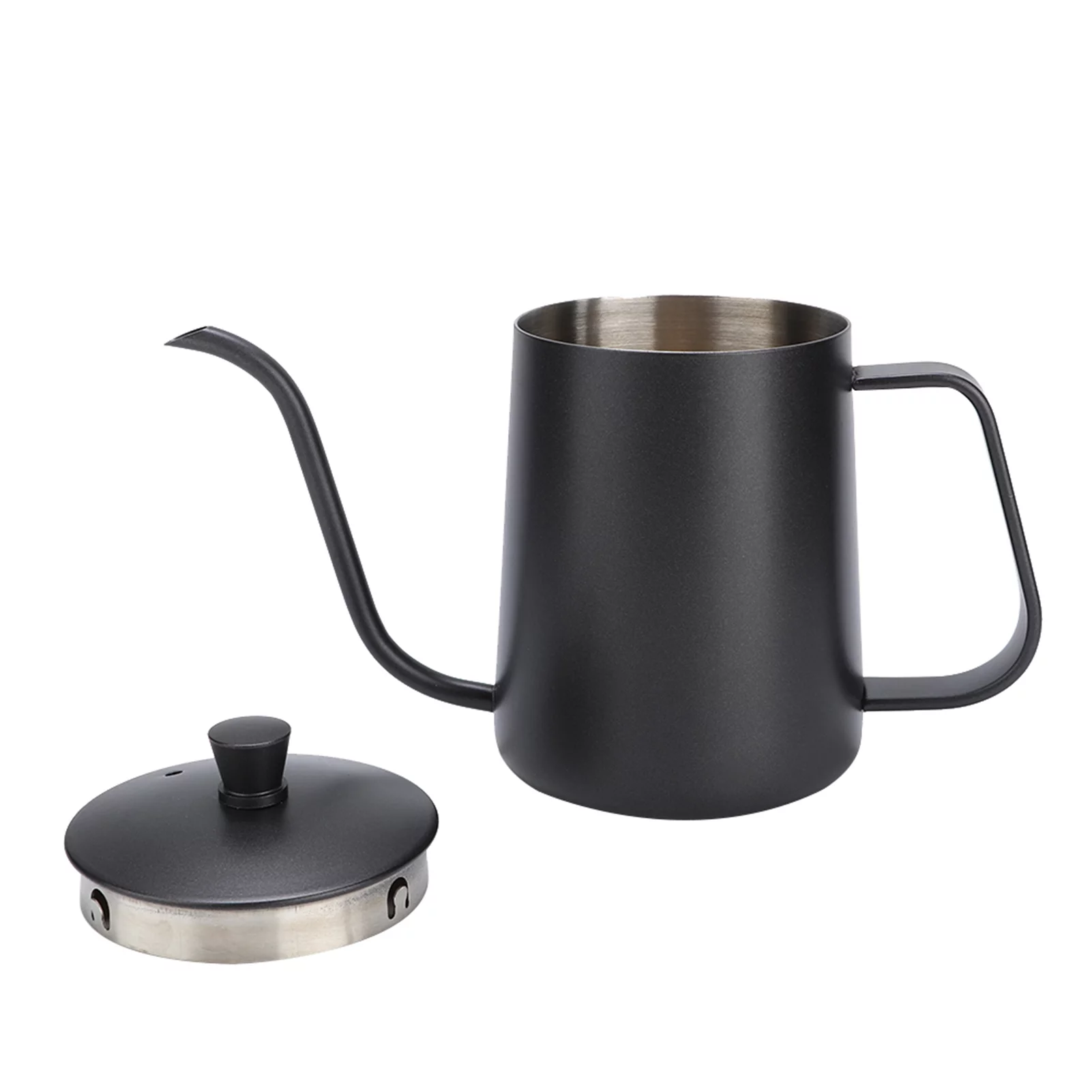 Drip Pot-Stainless Steel Gooseneck Teapot Poured Into Coffee Long Narrow Mouth Dripping Kettle(350ml)