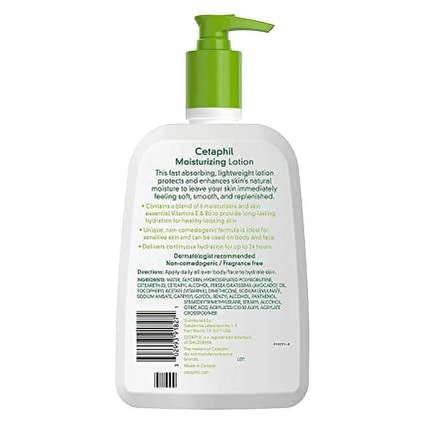 Cetaphil Fragrance Free Moisturizing Lotion, 16 Fl Oz