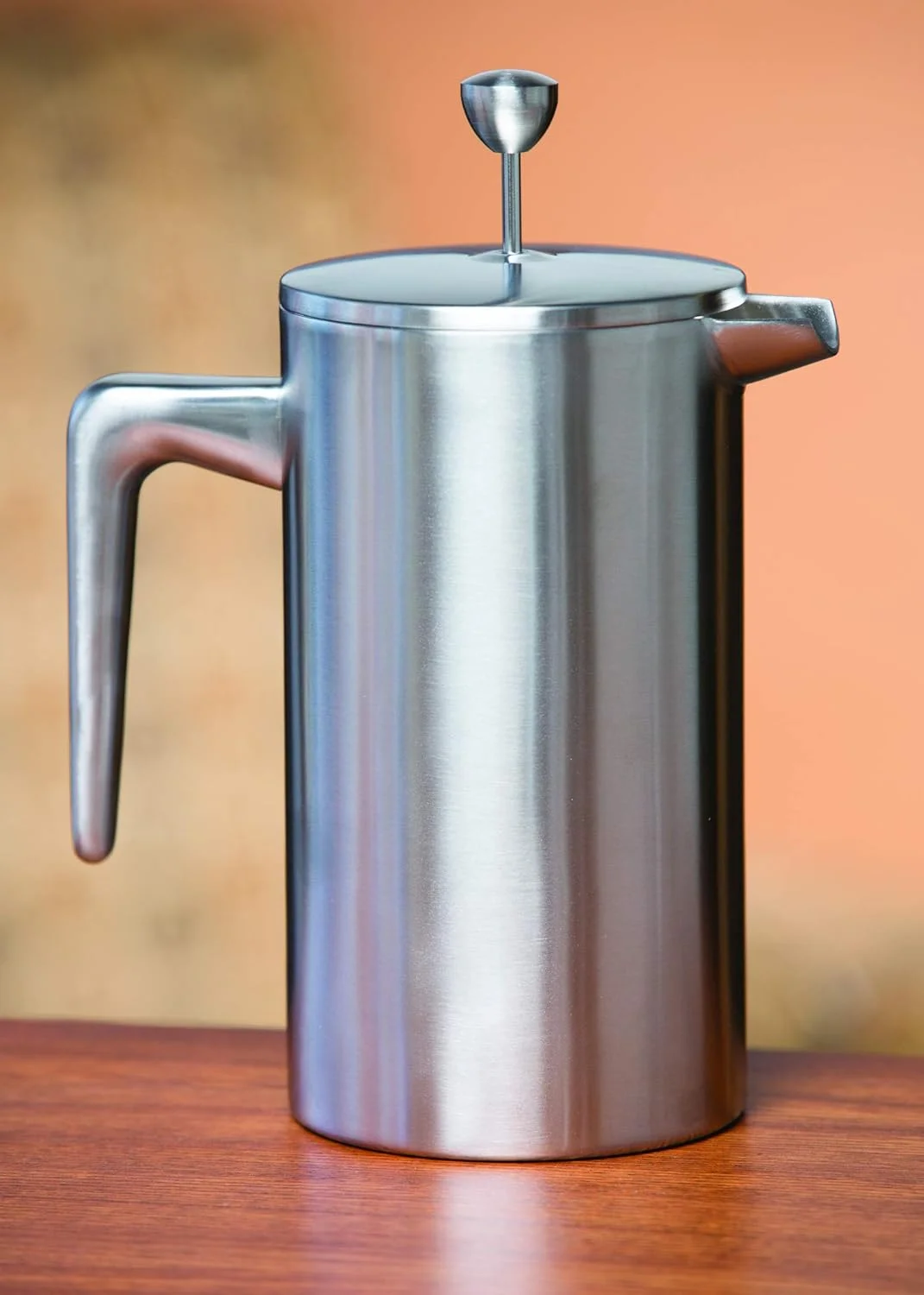 PDWSA800PS Double Wall Coffee Press, Stainless Steel, Polished, 27 Oz.