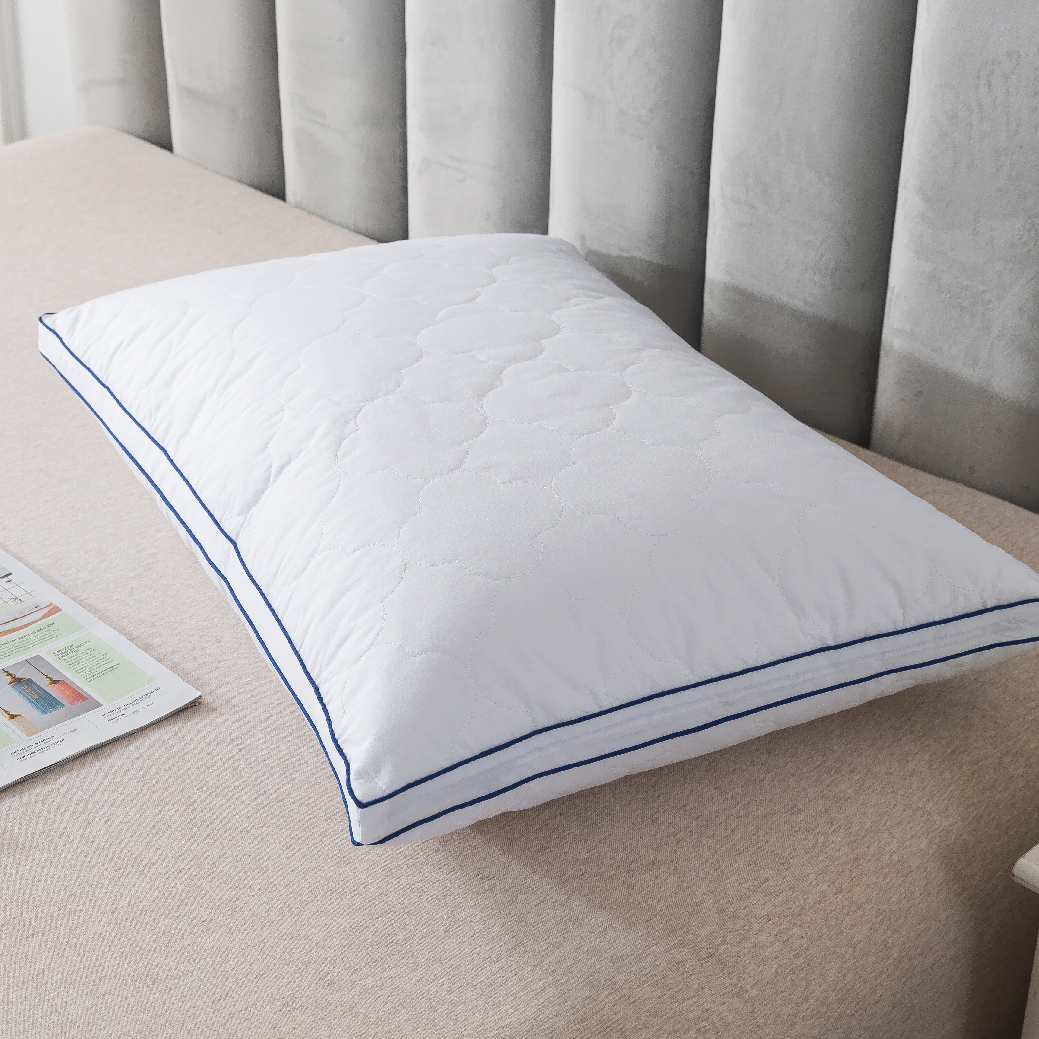 Royal Velvet White European Down Blend Surround Pillow - Standard/Queen