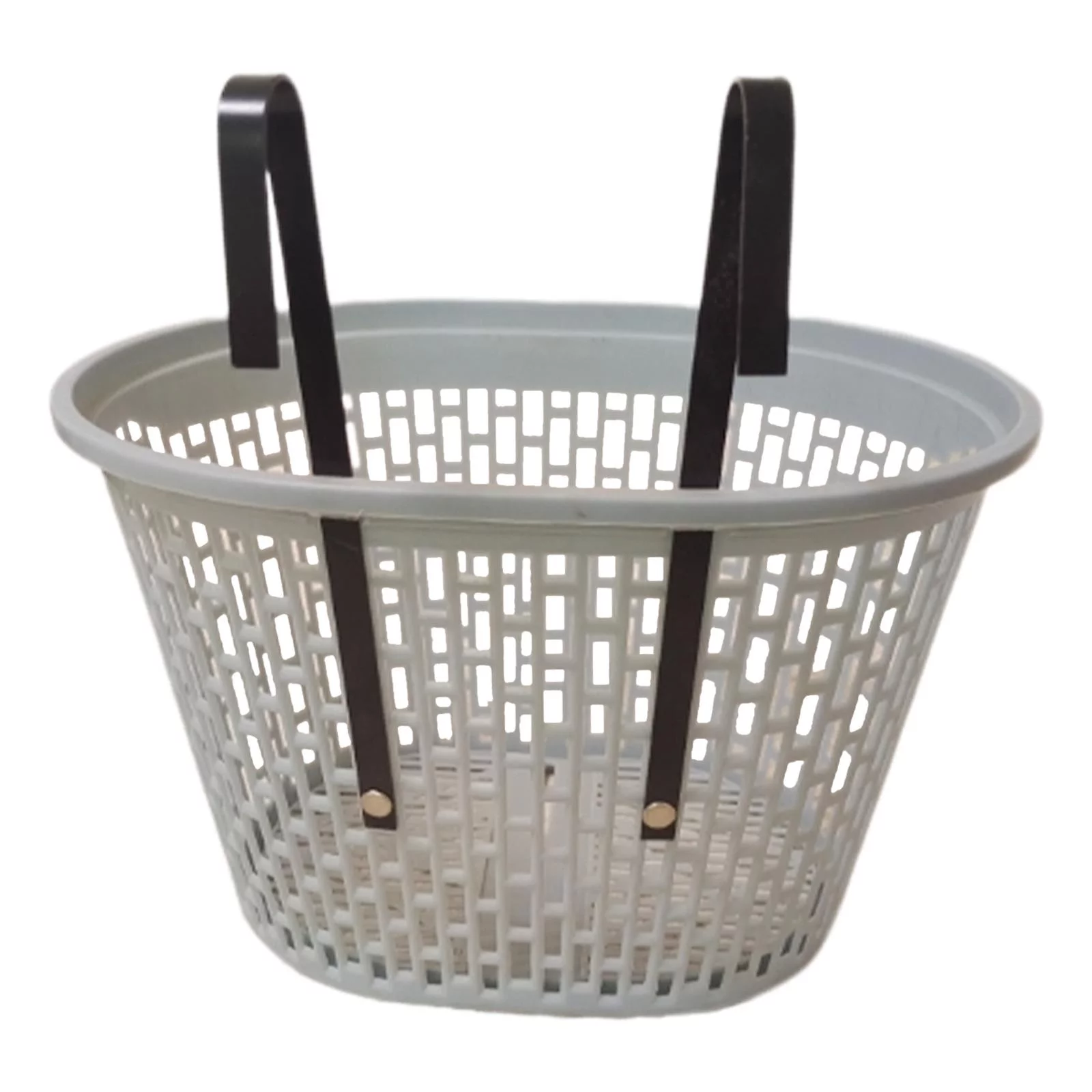 Folding Bike Frame Basket, Bike Cargo Rack Balance Bike Tricycle, Pet Carrying Carrier, Boys Multi Purpose Camping, Bike Handlebar Front Basket Grey