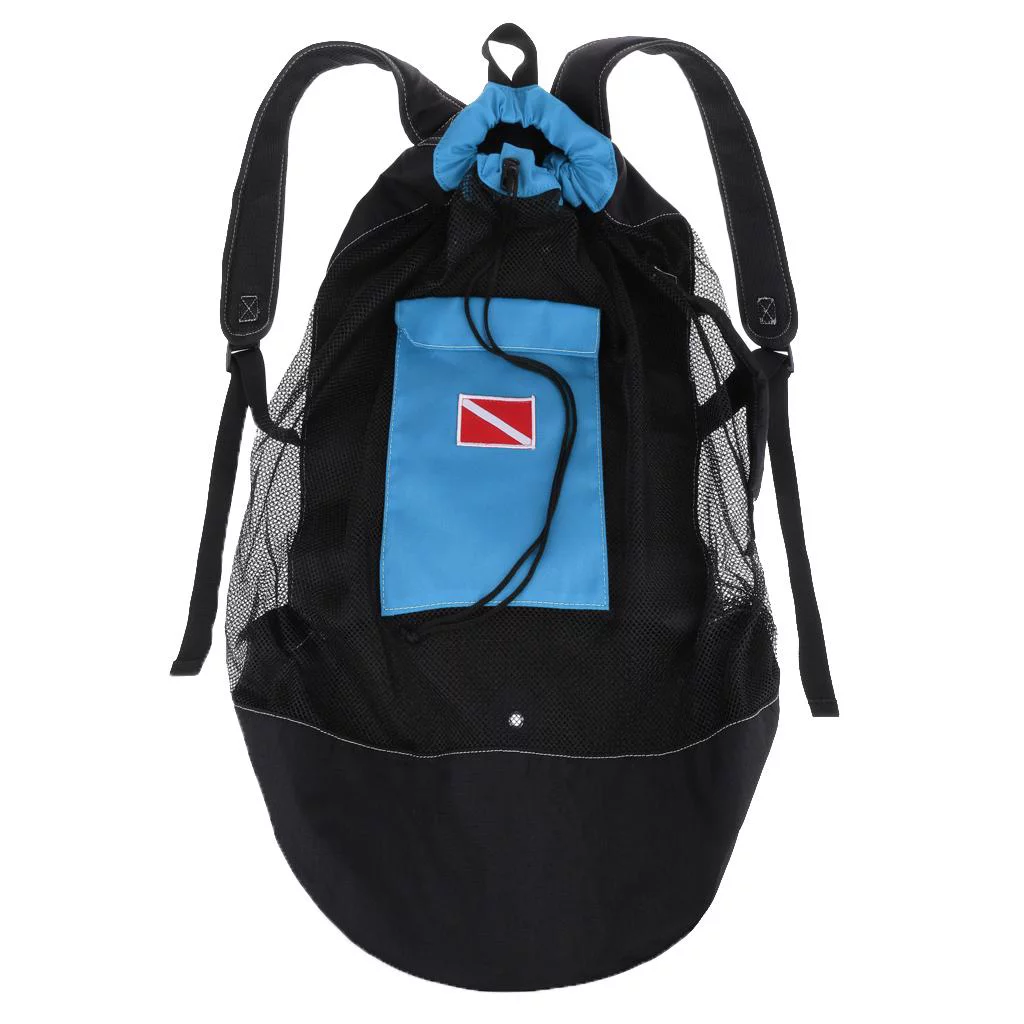 Mesh Backpack & Shoulder Strap - to Carry your gear for dive, , Mask, Goggles, Flippers, Accessories, - Multiple Colors