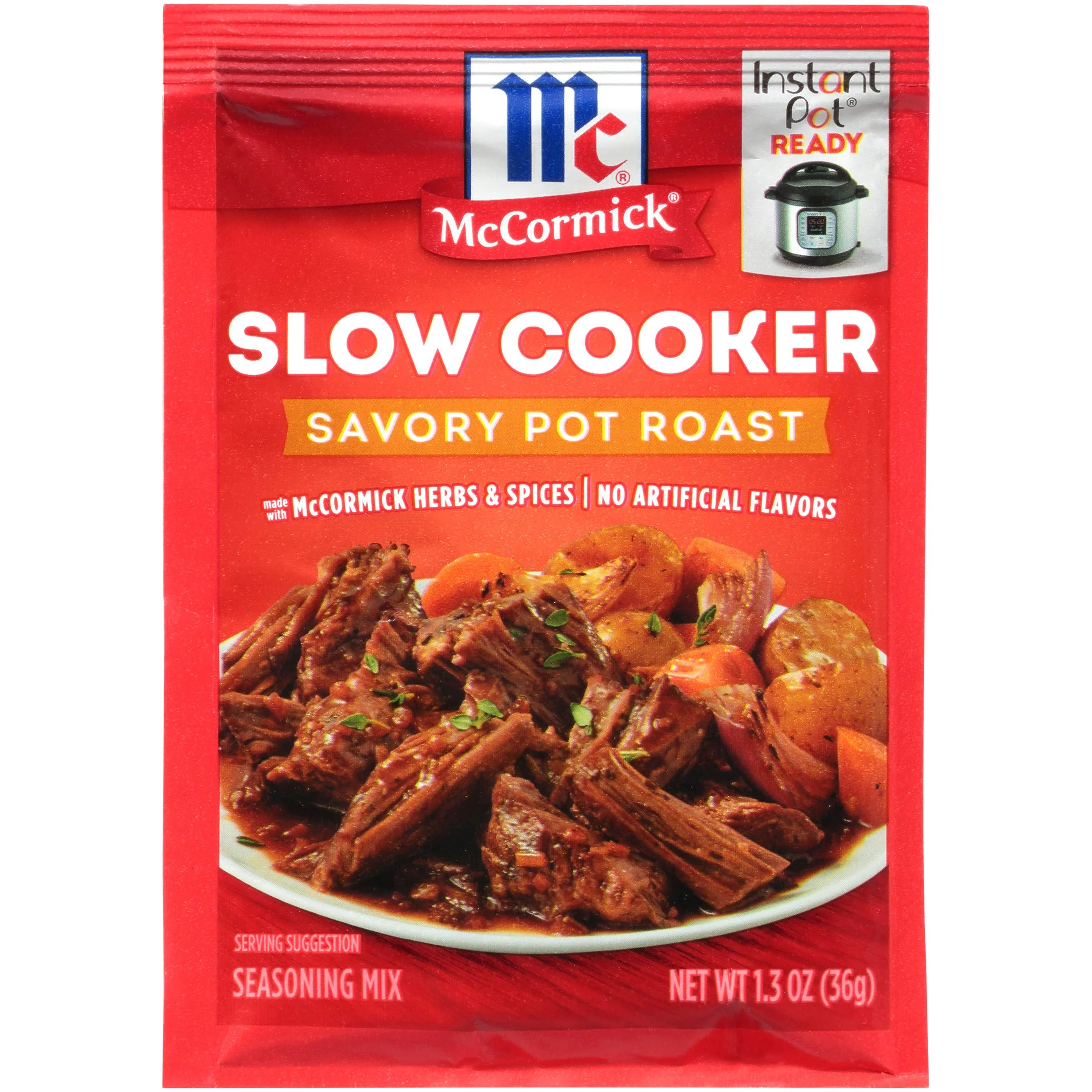 McCormick Slow Cooker Savory Pot Roast Seasoning Mix, 1.3 oz (Pack of 4)