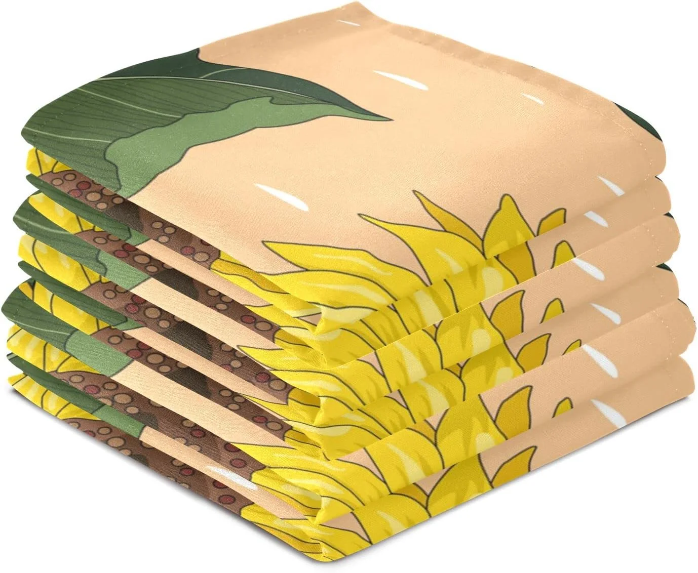 GZHJMY Sunflowers Autumn Kitchen Towels Set of 6 Dishcloths Hand Towels Tea Towels Ultra Absorbent for Cleaning Washing Drying Dishes Tableware 28'' x 18''