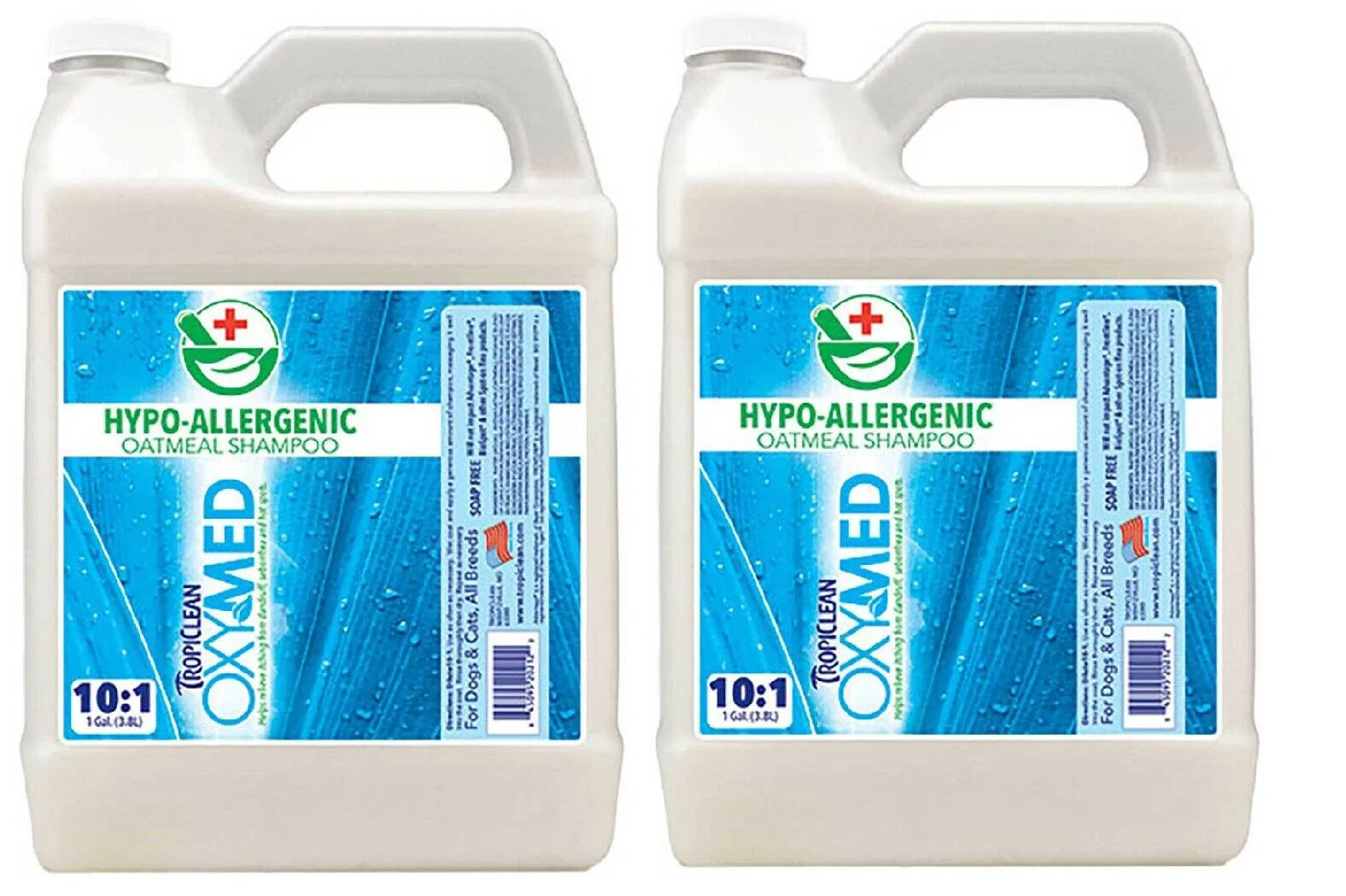 Dog Shampoo Hypoallergenic Soothing Oatmeal Clean Soft Coat Gallon Concentrate