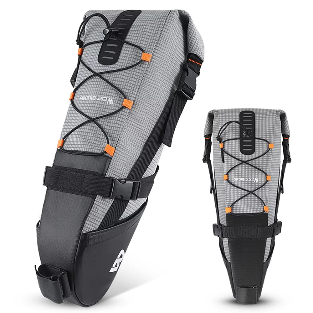 Andoer Bike Saddle Bag 10LWaterproof Seat Bag for Road and Mountain BikesConvenient Storage Solution for Cyclists