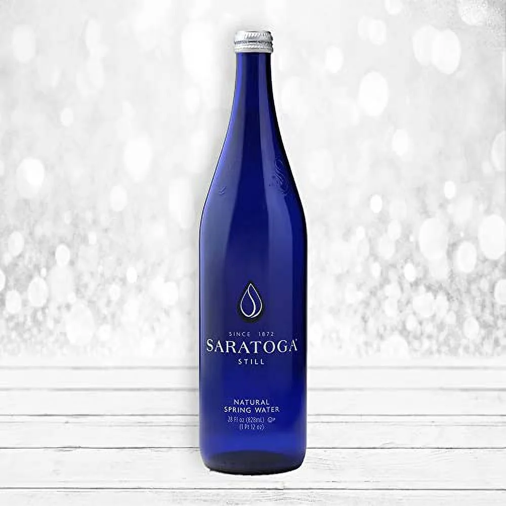Saratoga | Still | Non Sparkling | Spring Water | Sodium | Low Mineral | 28 Oz (12 Glass Bottles)