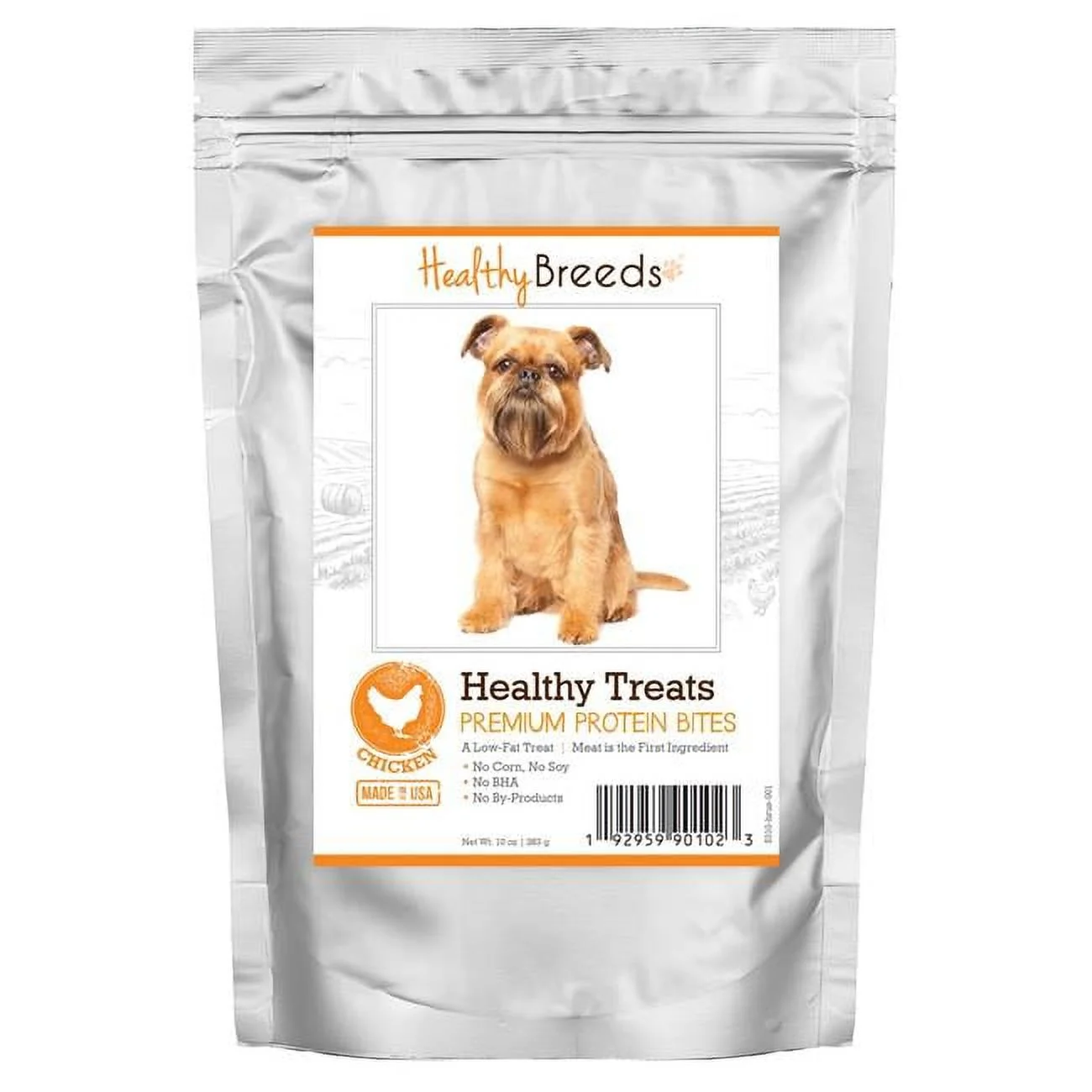 Brussels Griffon Healthy Treats Premium Protein Bites Chicken Dog Treats, 10 oz