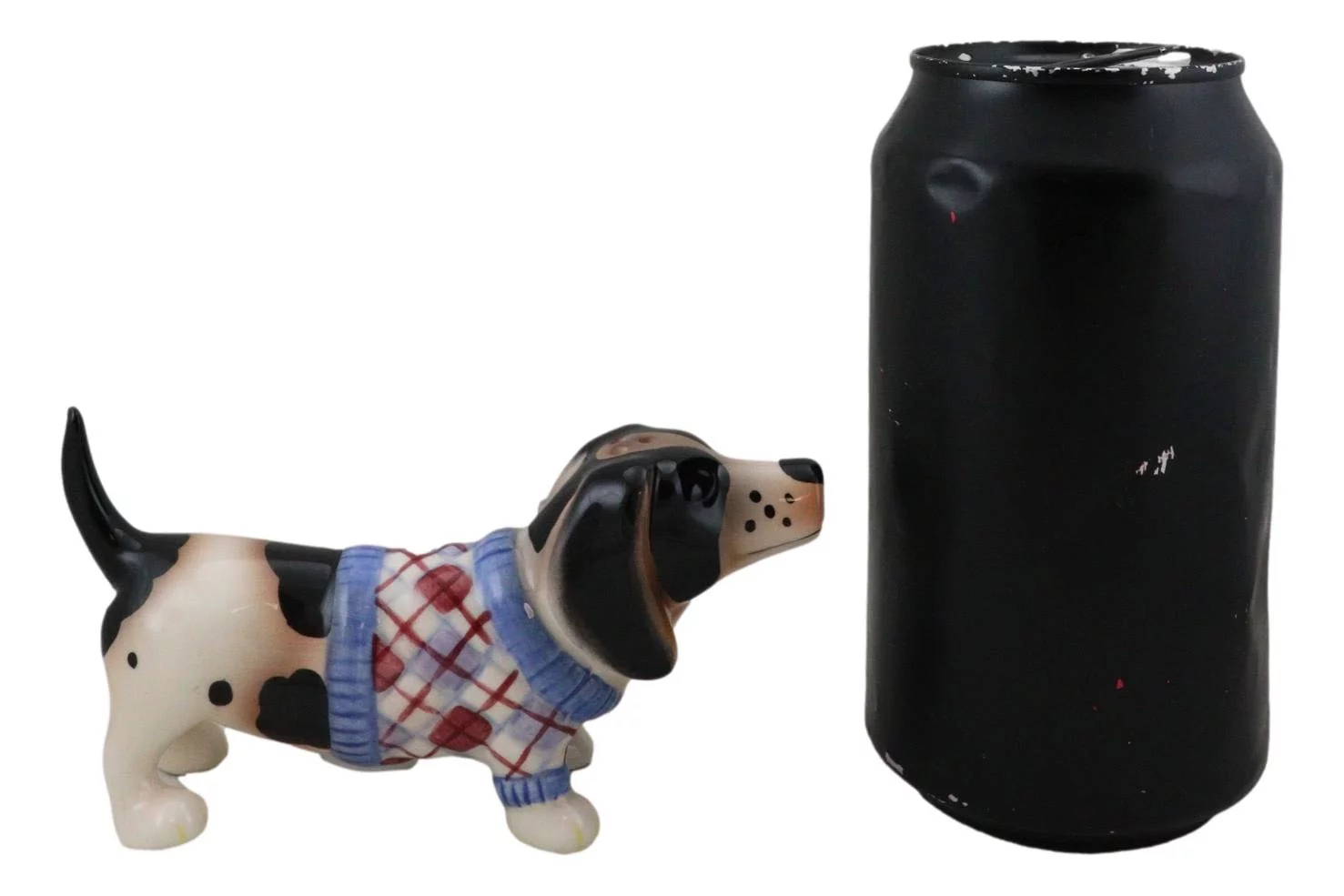 Ebros French Basset Hounds Magnetic Ceramic Salt Pepper Shakers Collectible Set