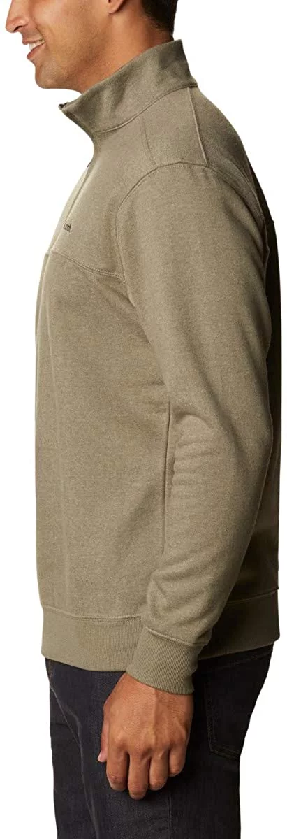 Columbia Mens Hart Mountain II Half Zip Jacket X-Large Stone Green Heather