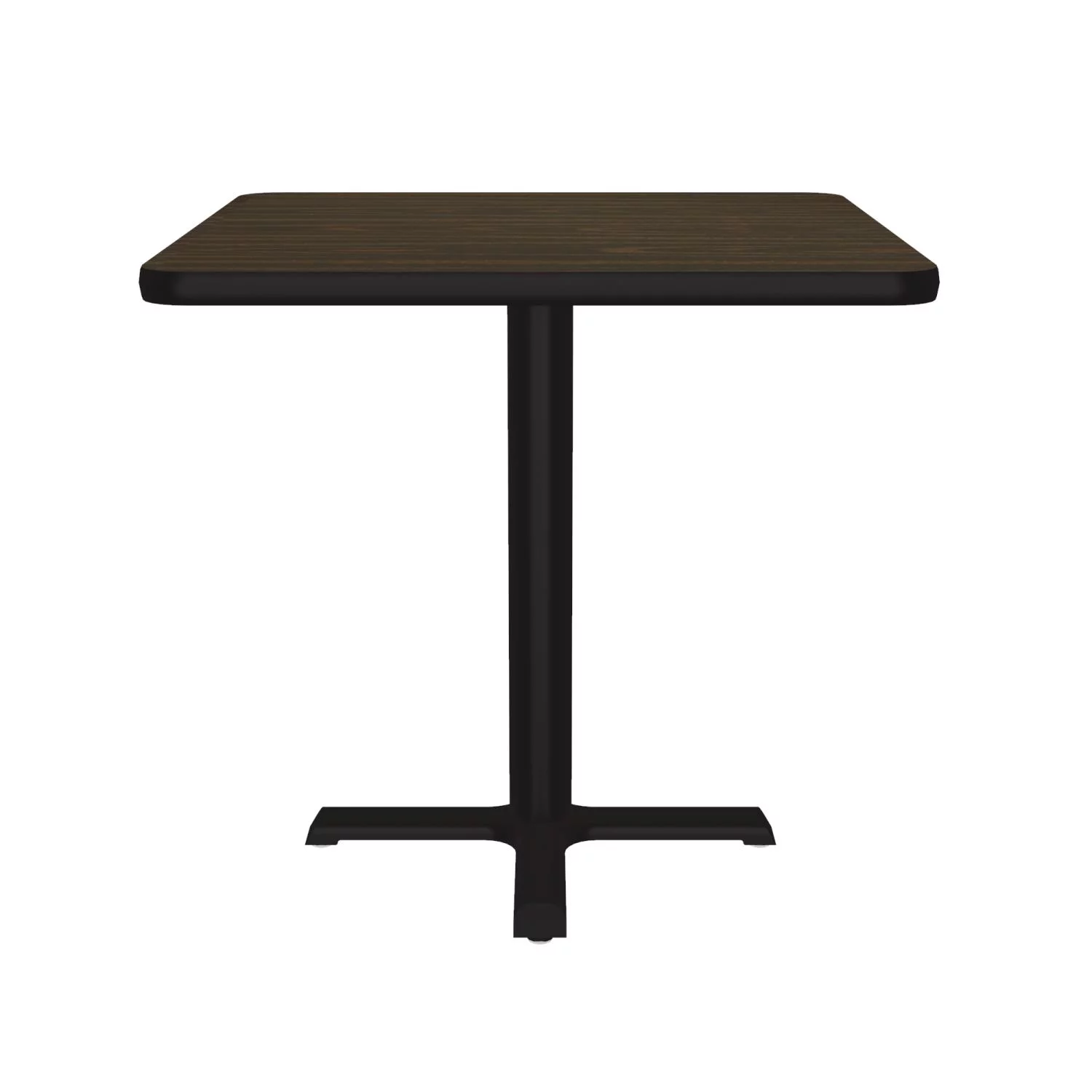 Correll Square Laminate Cafe And Breakroom Table In Walnut Finish BXT30TFS-01