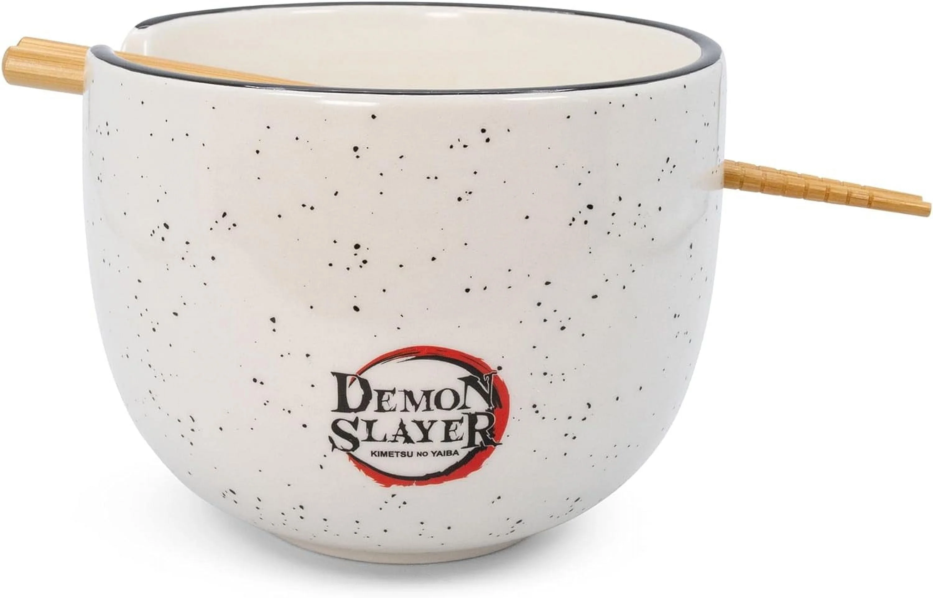 Demon Slayer Tanjiro Japanese Dinnerware Set | 16-Ounce Ramen Bowl, Chopsticks