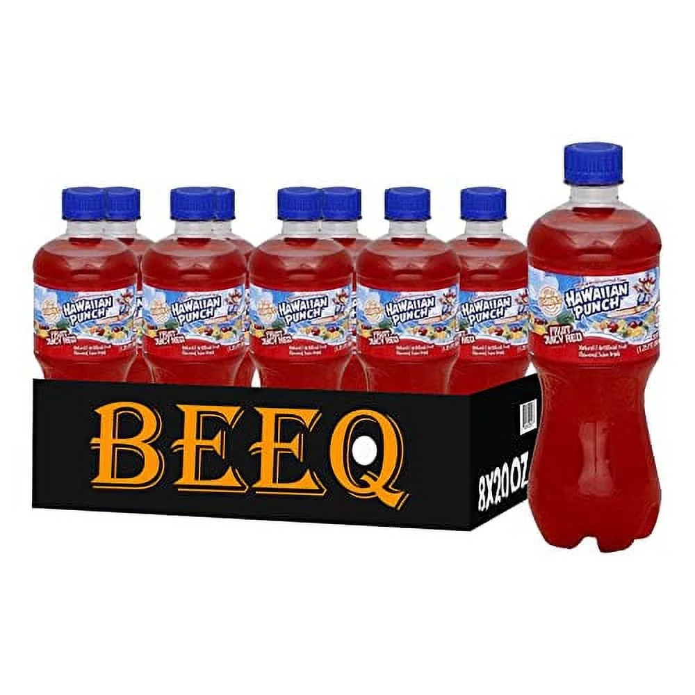 box (pack of 8) hawaiian punch soda, 20-oz. bottles