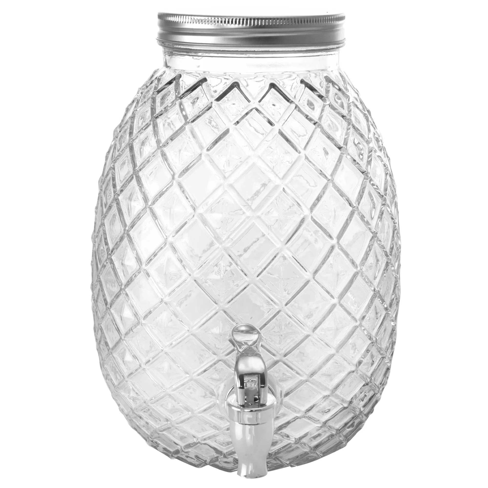 Gibson Home 1.2 Gallon Pineapple Clear Glass Drink Dispenser