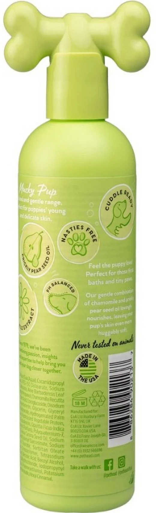 Pet Head Mucky Pup Puppy Shampoo Pear with Chamomile [Dog Shampoo and Conditioner, Dog Supplies] 48 oz (3 x 16 oz)