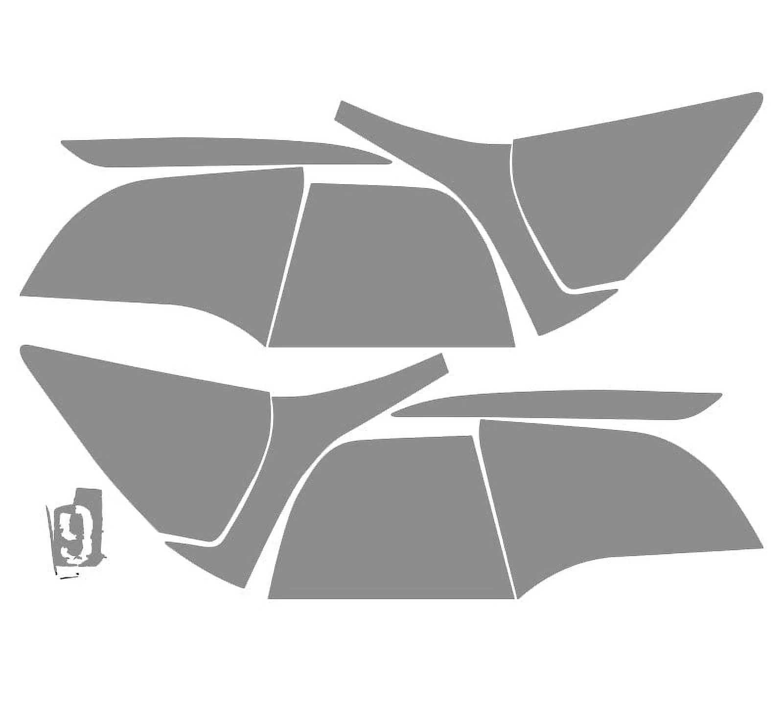 Subject 9 - Fits: Tesla Model 3 Pre-Cut Vinyl Overlay Tint Taillight Covers Plus (2017 2018 2019 2020 2021 2022 2023) LIGHT