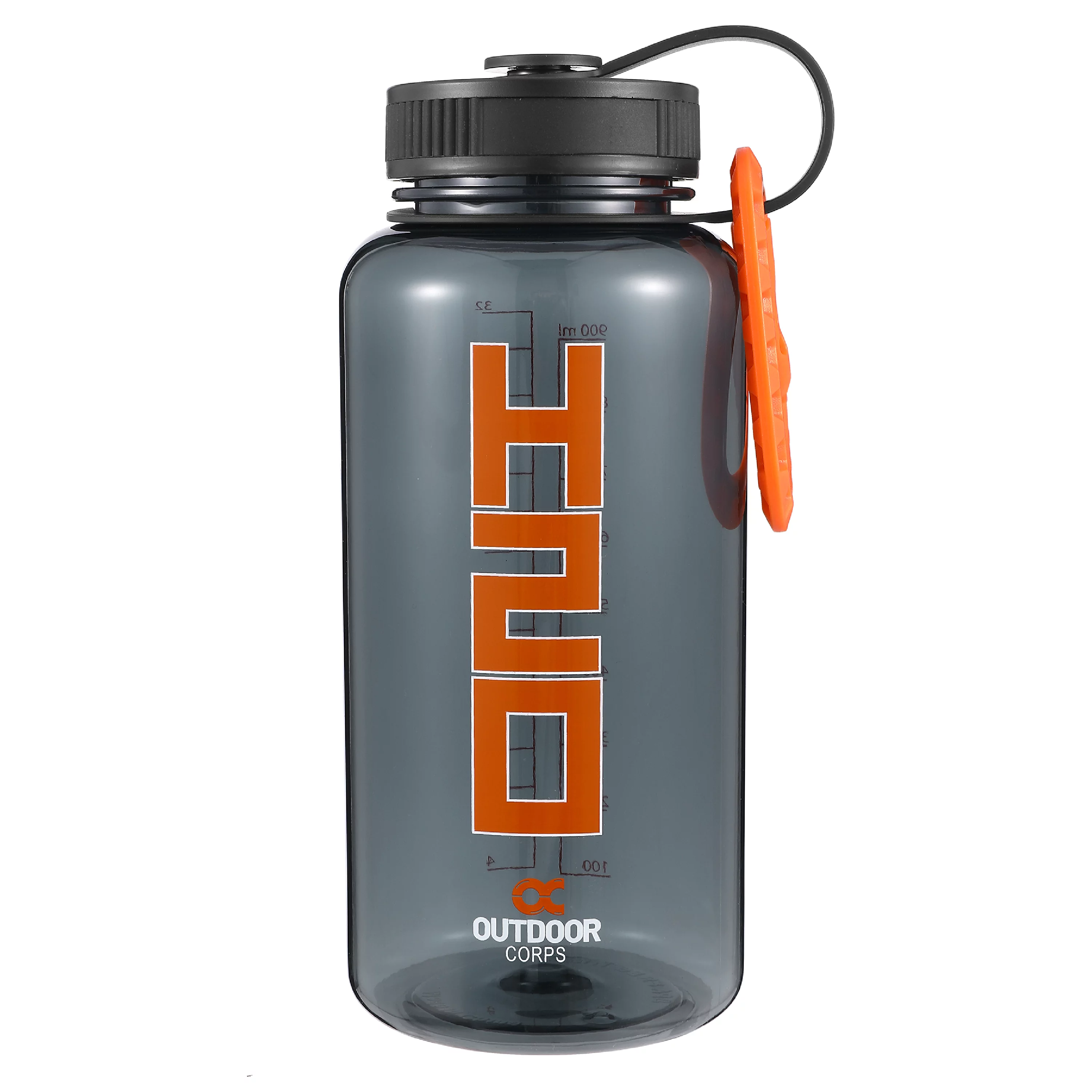 OUTDOOR CORPS Widemouth Tritan TX 1001 Water Bottle With Durable Carabiner