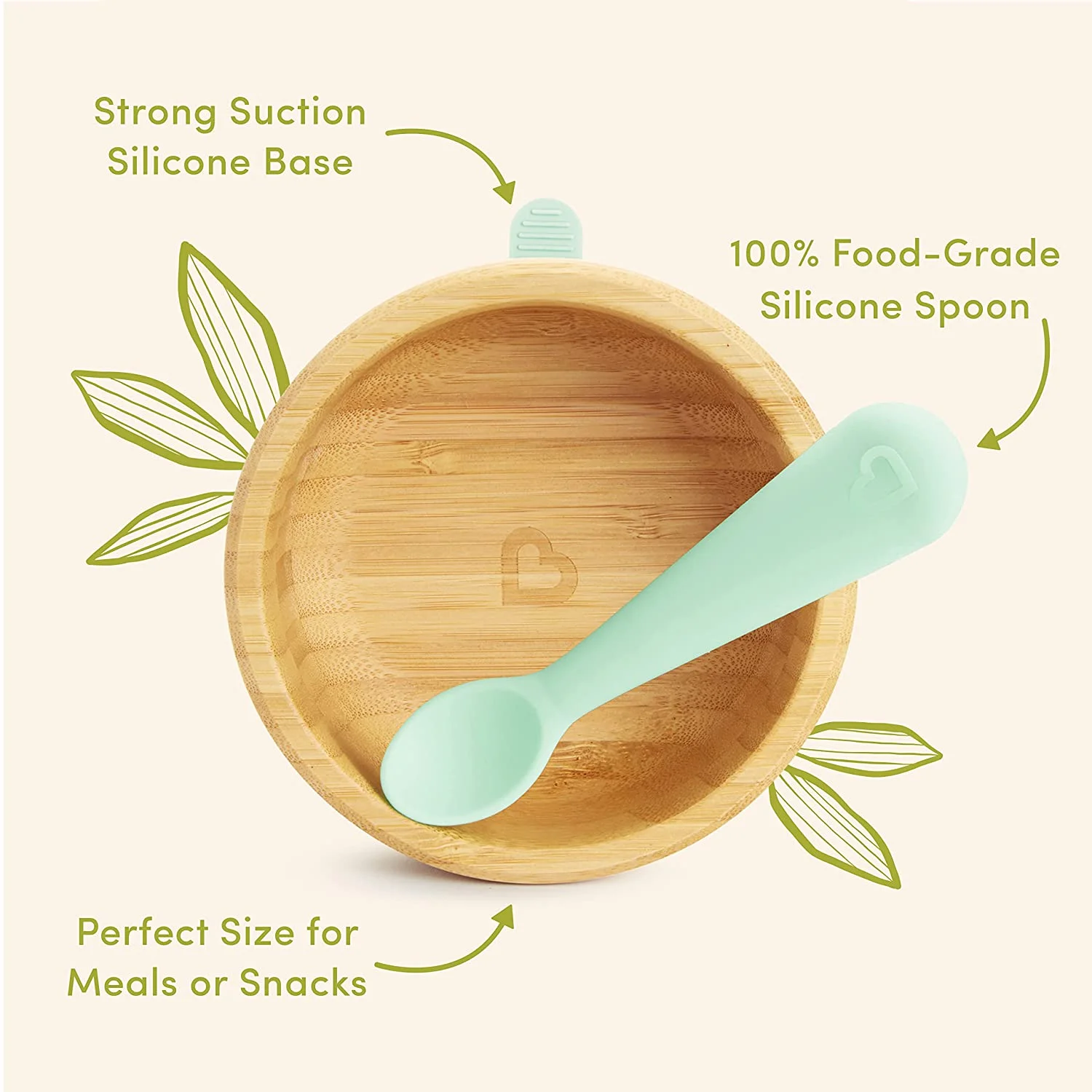 Munchkin Bambou Suction Bowl/spoon