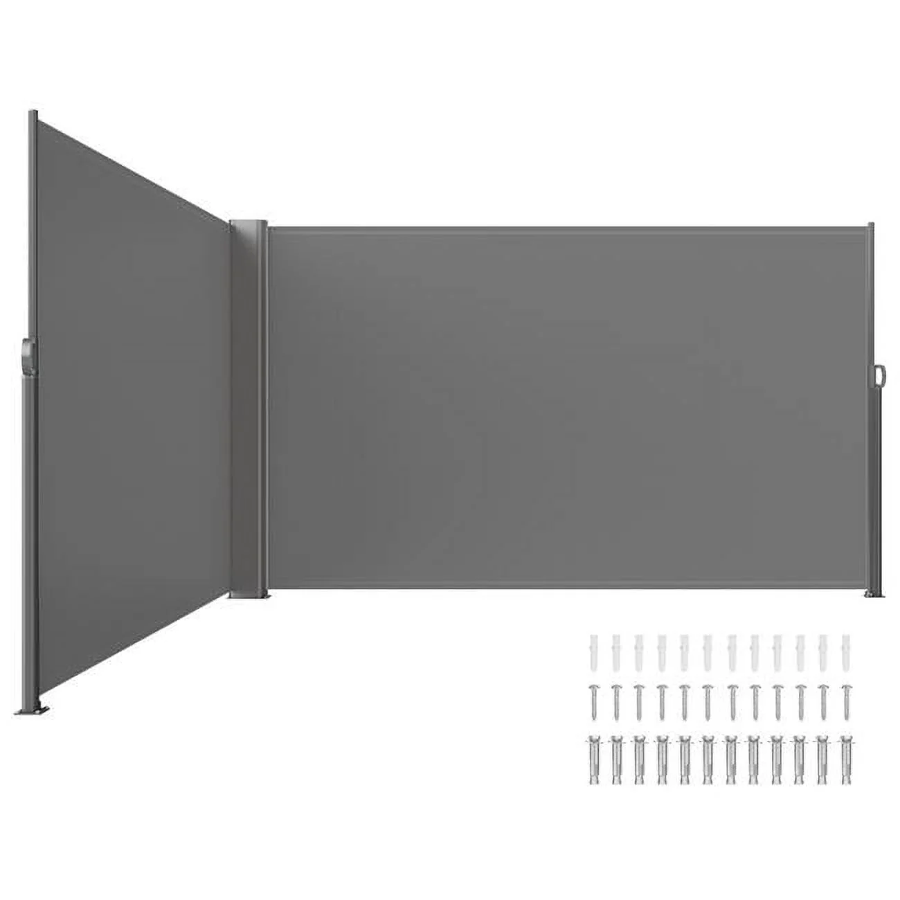 Vevor ZYPF160X600CMGY01V0 63 x 236 in. Retractable Side Awning, Gray