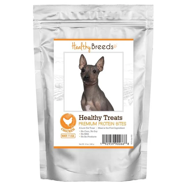 American Hairless Terrier Healthy Treats Premium Protein Bites Chicken Dog Treats, 10 oz