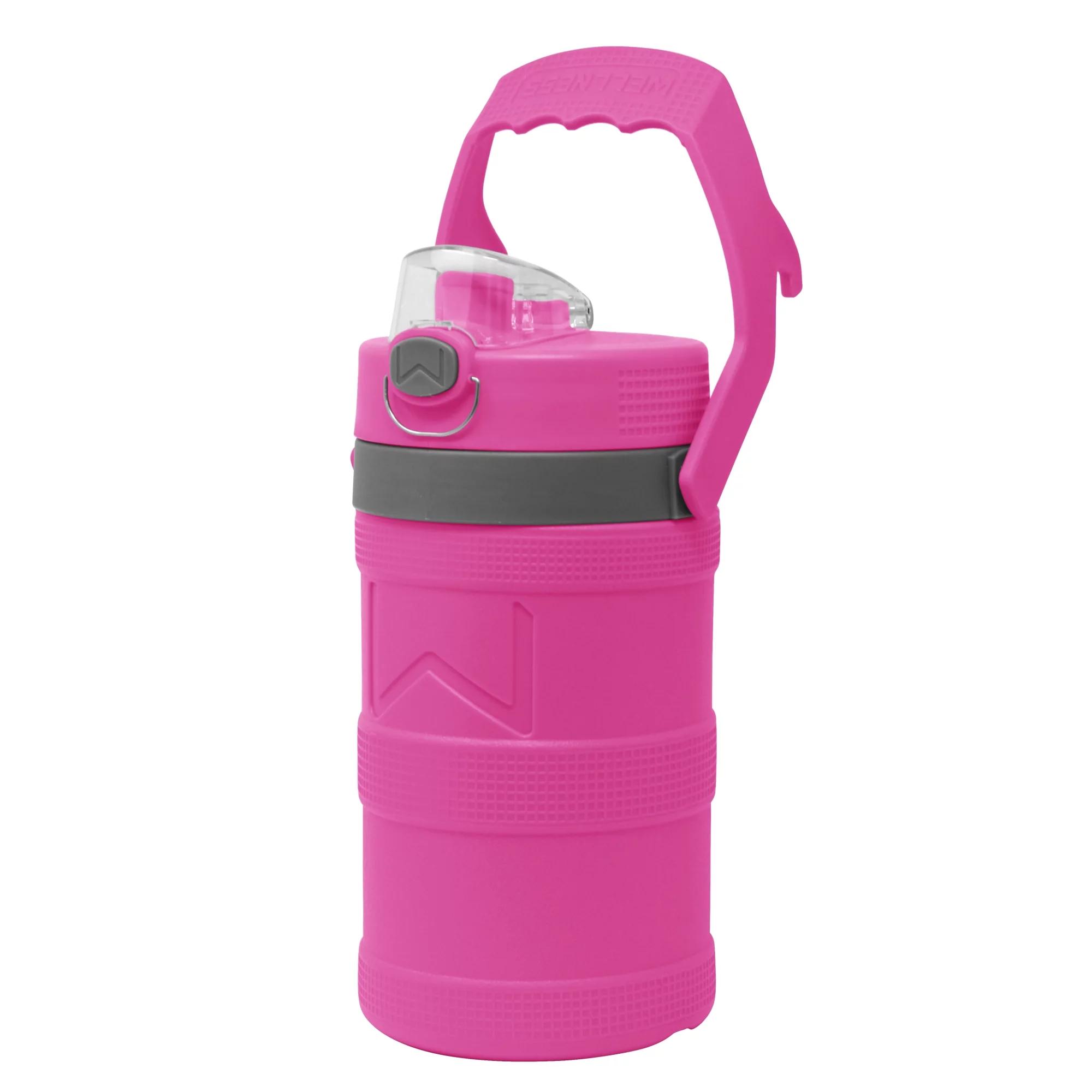 Flash E Sales Wellness Foam Insulated Water Bottle with Carry Handle and Hook 64 oz. - Pink - 64 Oz.