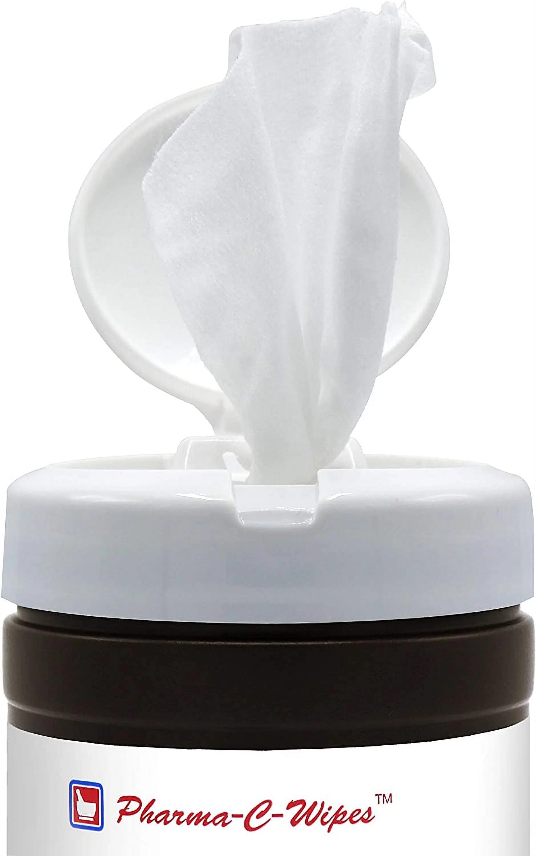 Pharma-C-Wipes 3% Hydrogen Peroxide Wipes, Antiseptic Skin WIpe, 5.6 Inches x 7 Inches, 40 Wipes per Canister, 6 Canisters