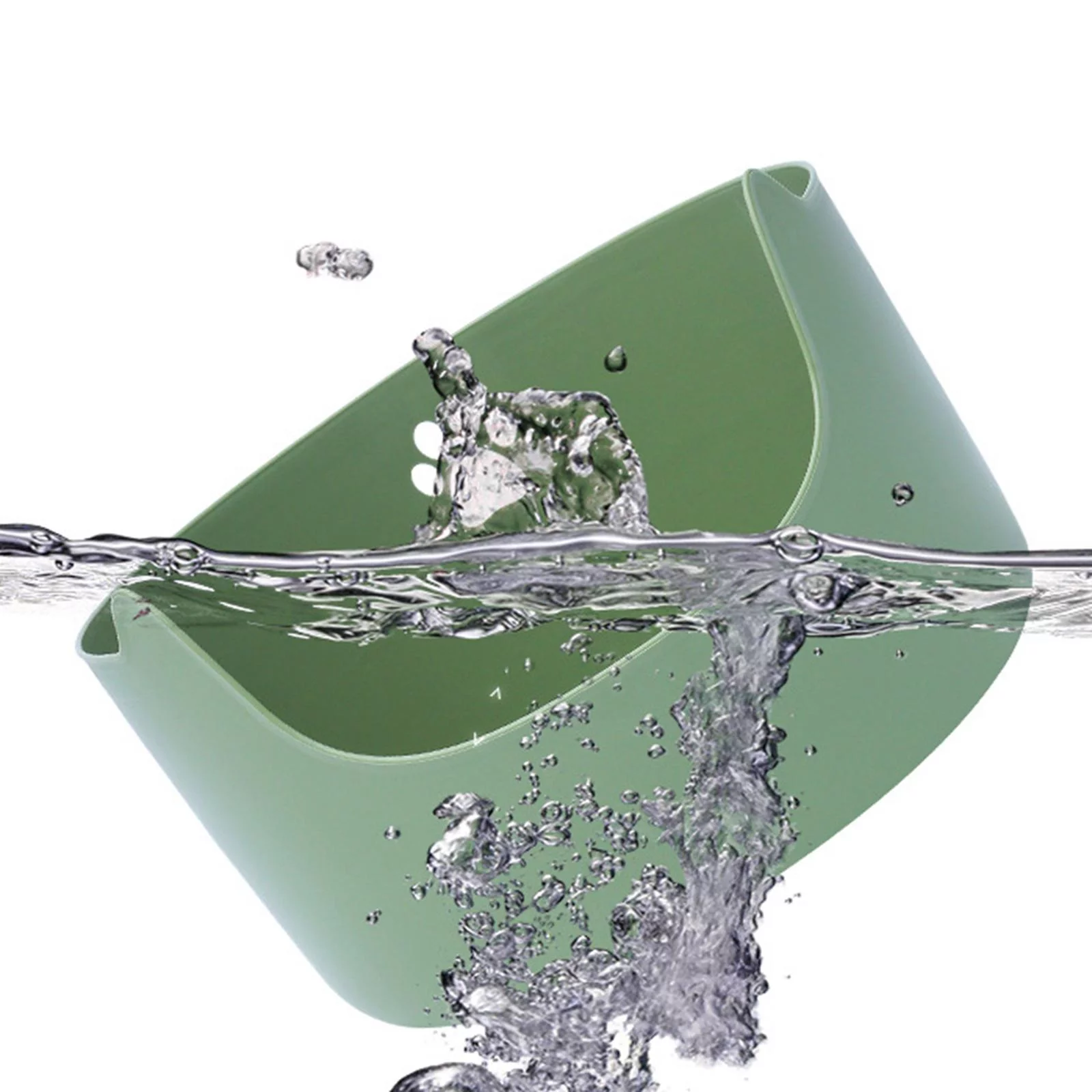 Cats Litter Pan Sifting Litter Boxes Nonstick Anti Splashing Pet Supplies High Sides Open Top Large Cat Toilet Sand Box , Green