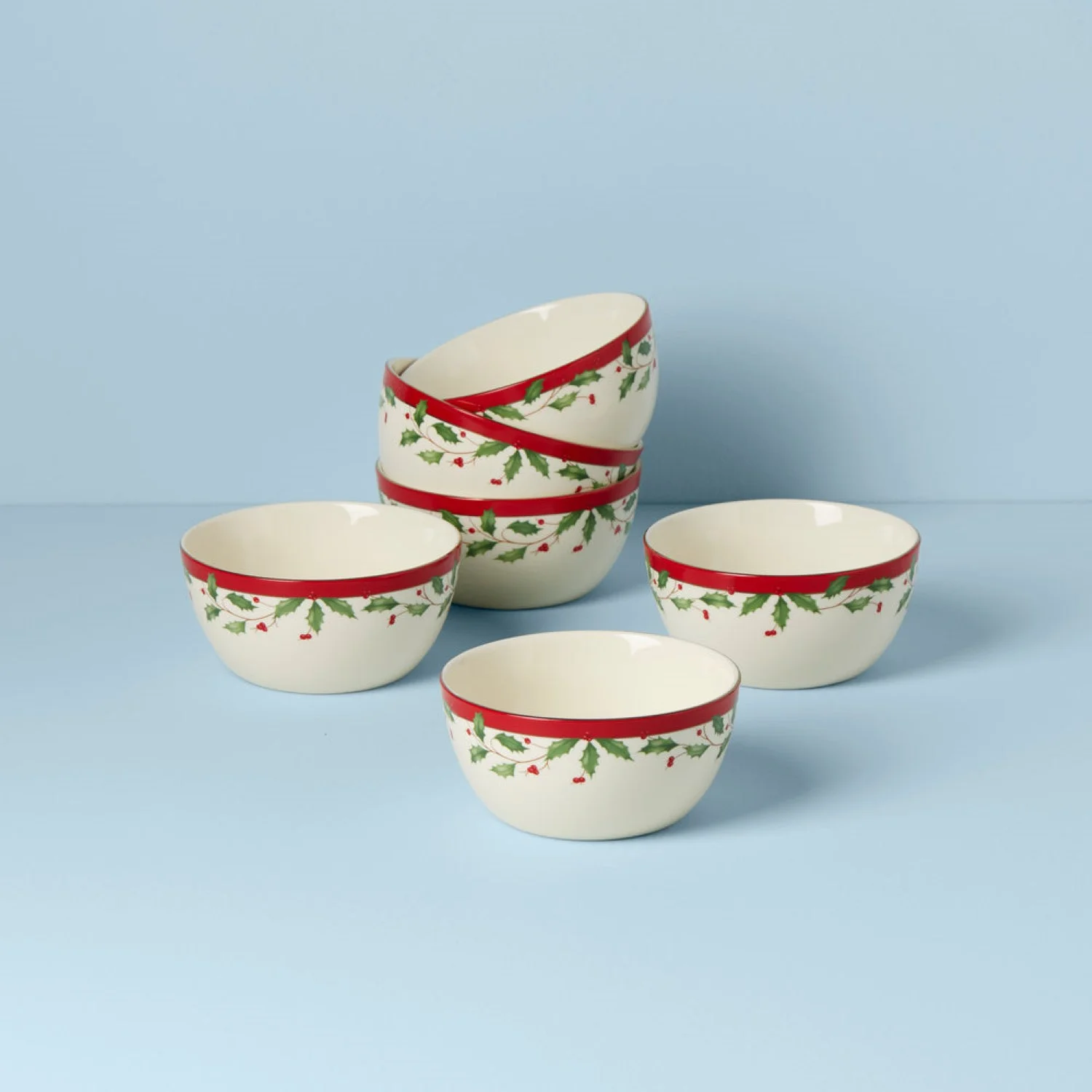 Lenox Holiday Dessert Bowl, Set of 6