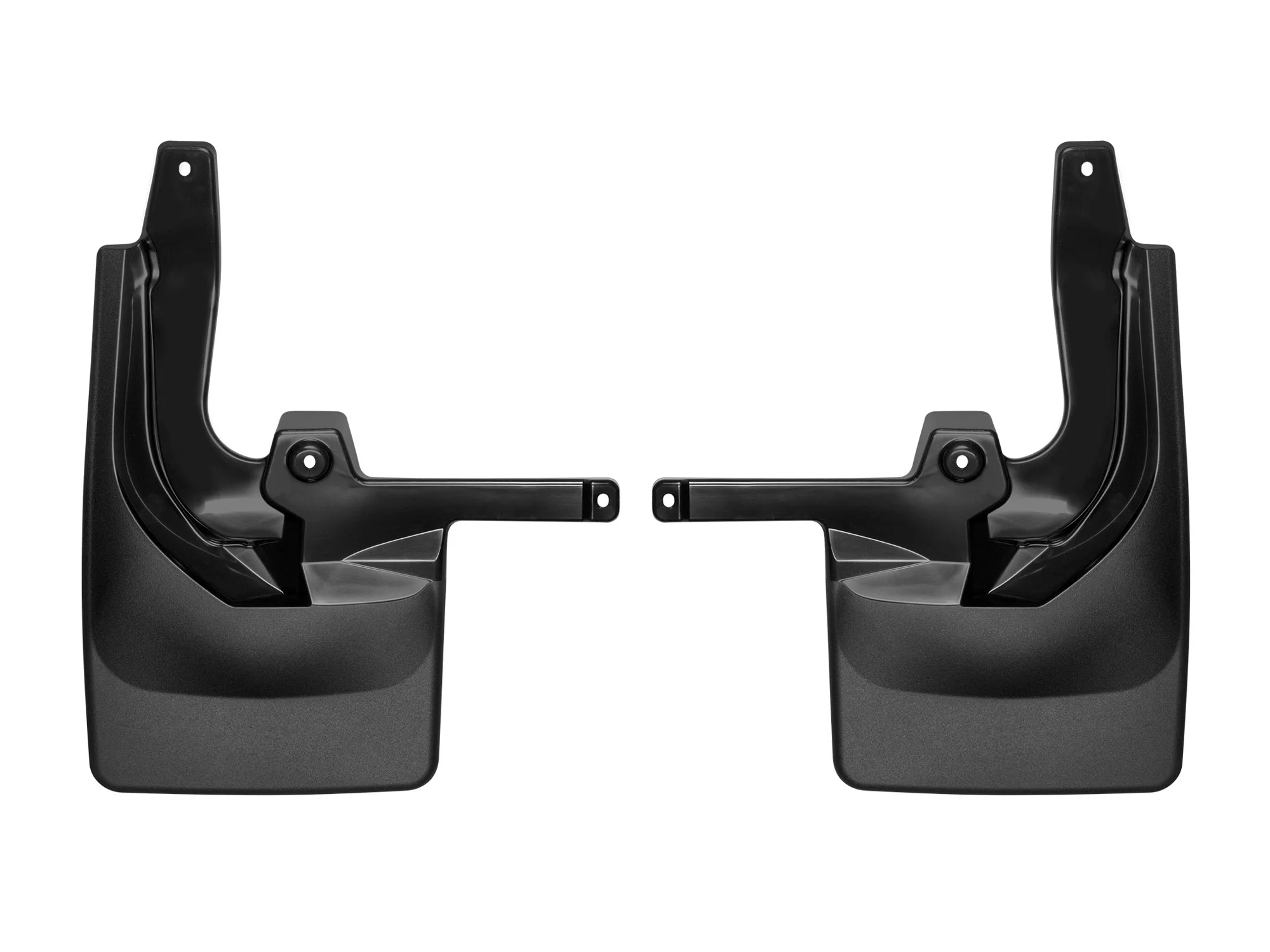 WeatherTech Custom No Drill Splash Guard MudFlaps compatible with Jeep Wrangler 2-Door, Wrangler 4-Door, Wrangler Unlimited 4-Door, Rear Pair - Black