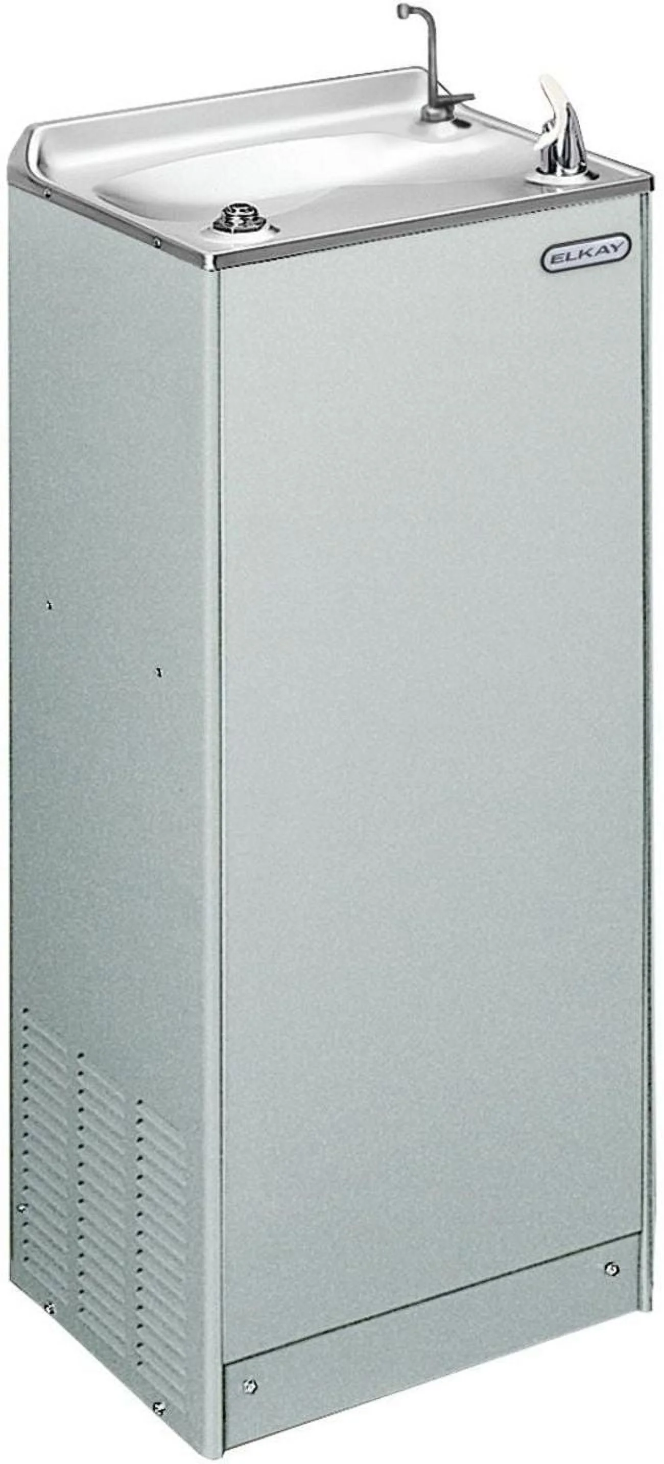 Elkay Efha8 7.6 Gph Floor Mounted Hot And Cold Deluxe Drinking Fountain - Grey