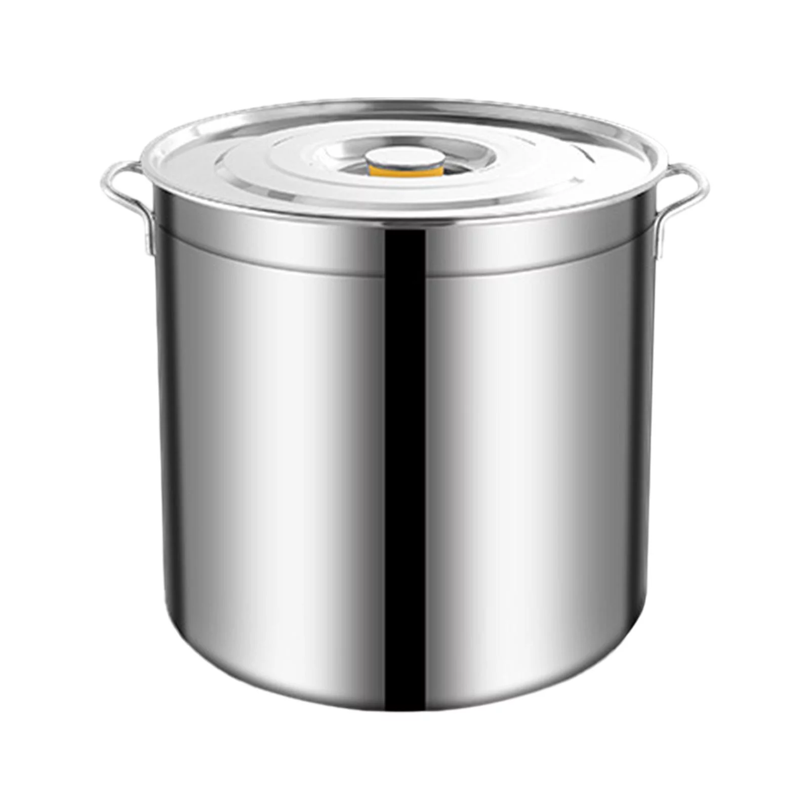 Stainless Steel Stockpot with Lid Heavy Duty for Boiling Strew Simmer Oil Bucket Big Cookware Large Soup Pot for Commercial Hotel Canteens 10L