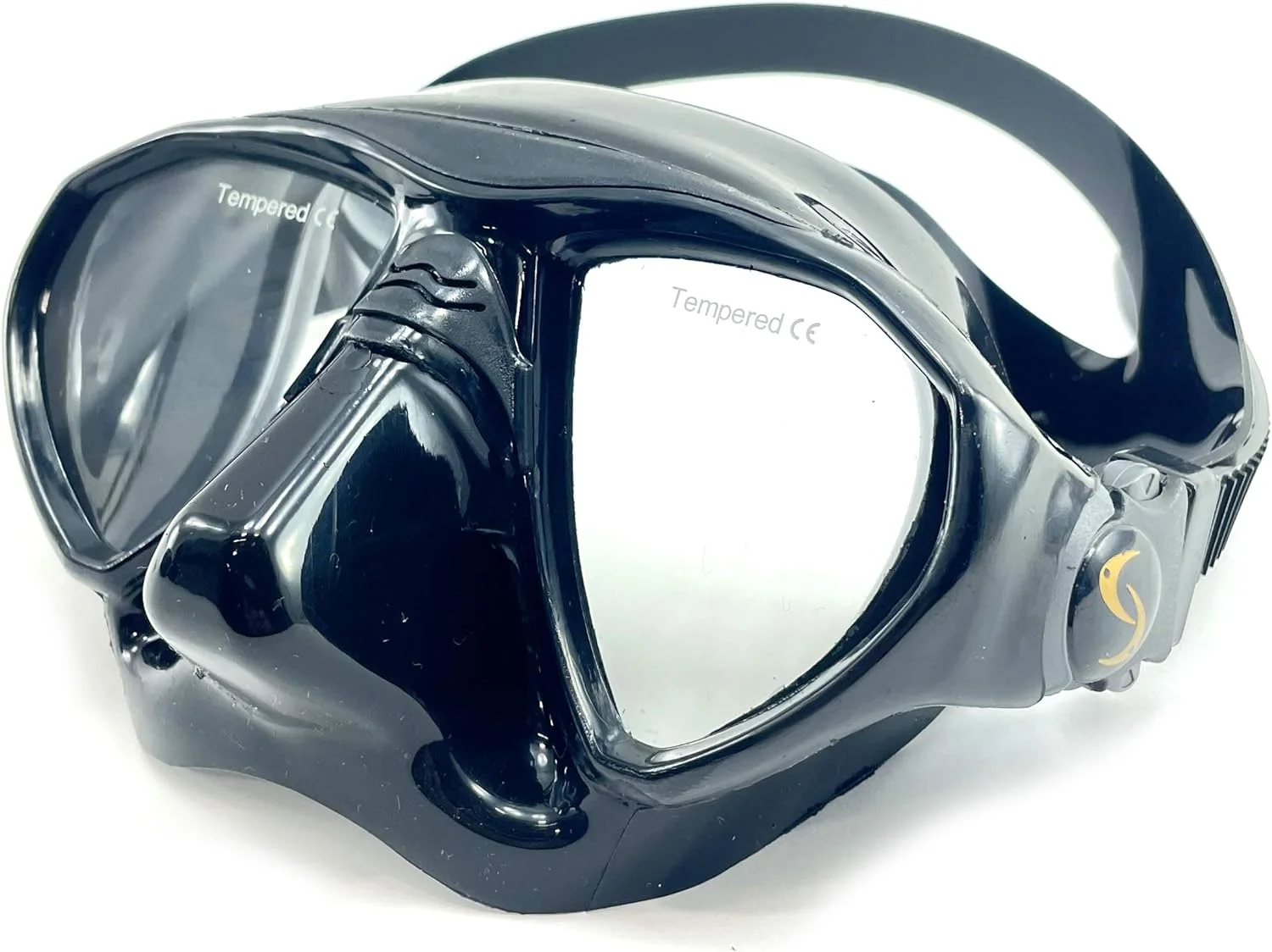 Spetton Minimaxx Black Silicone Low Volume Mask for Spearfishing, Freediving & Scuba Diving