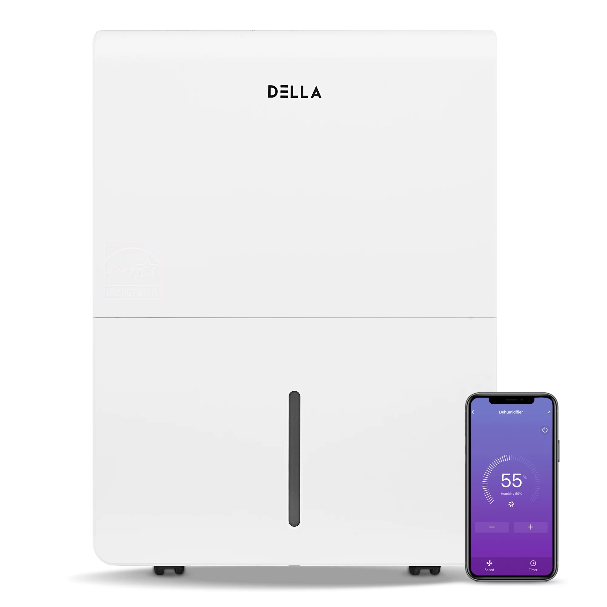 DELLA  3000 Sq. Ft Smart Dehumidifier WIFI, 35 Pint DOE (Previously 50 pint), 115V Energy Star Appliance, Ideal for Basements, Large & Medium  Roo\ms, and Bathrooms