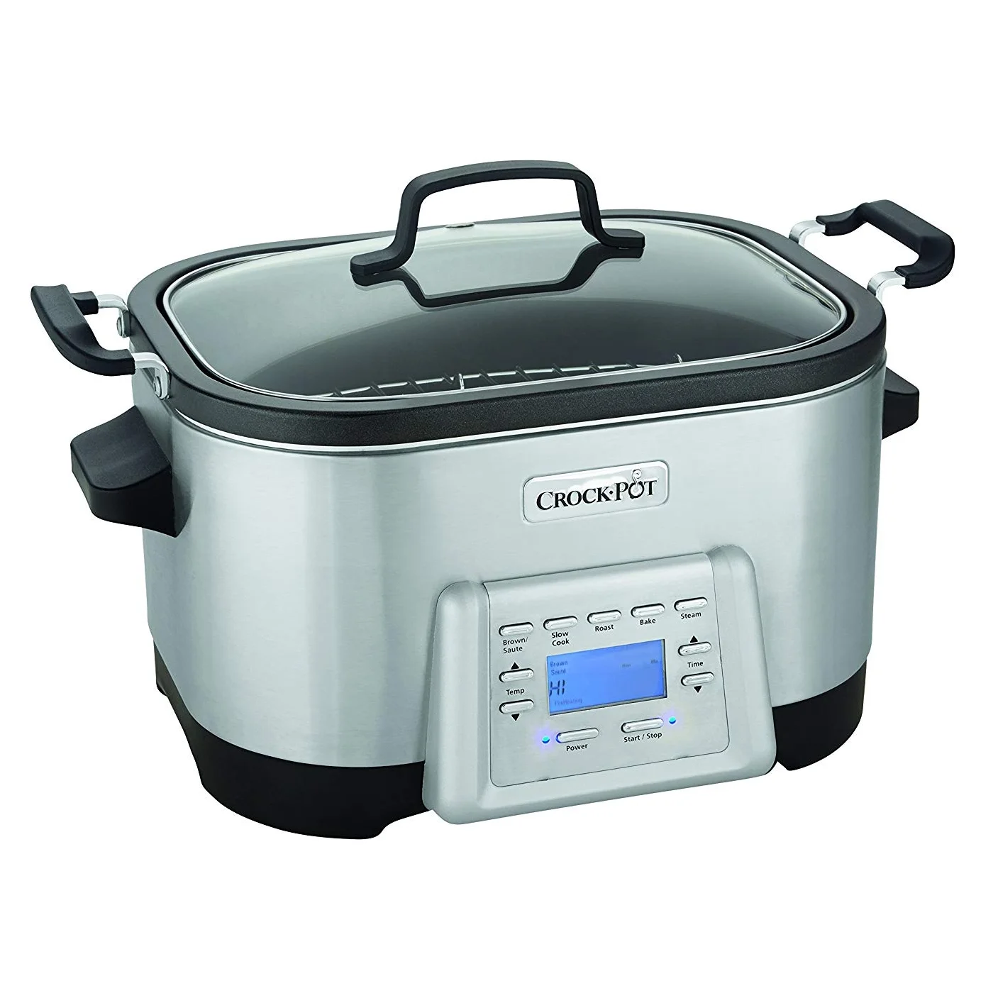 Crock-Pot 6 Quart 5-In-1 Non-Stick Stainless Steel Multi-Cooker Inner Pot